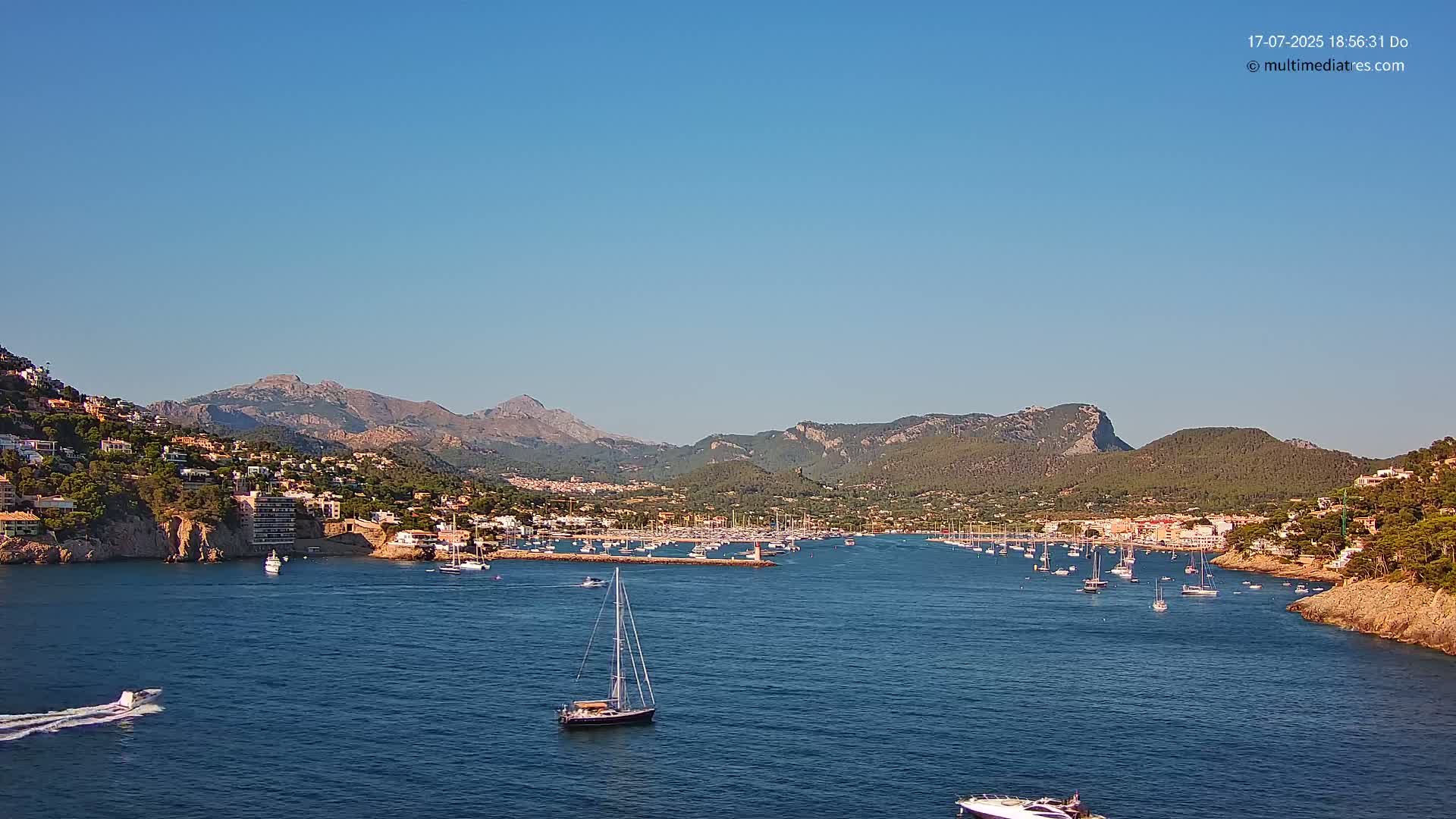 Mallorca Port d'Andratx Harbor Live Cam - Balearic Islands, Spain