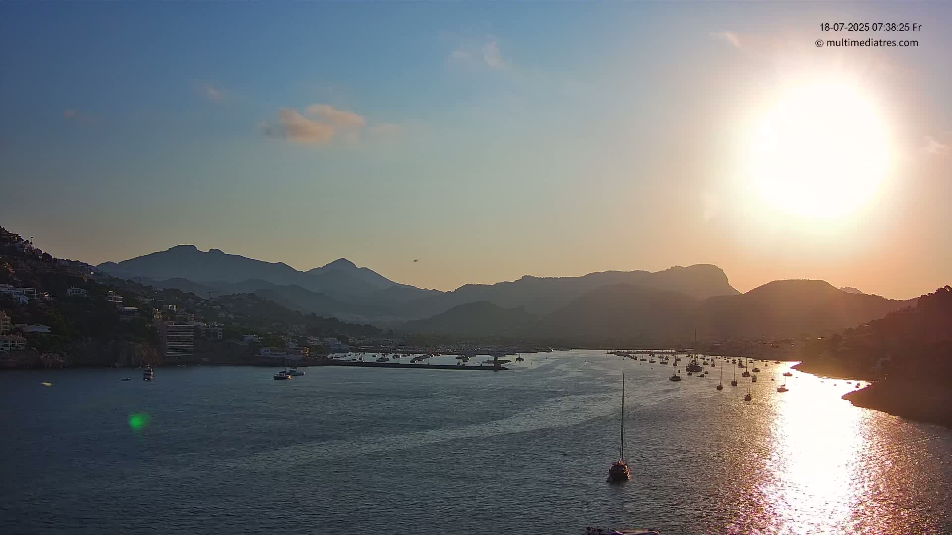 Mallorca Port d'Andratx Harbor Live Cam - Balearic Islands, Spain