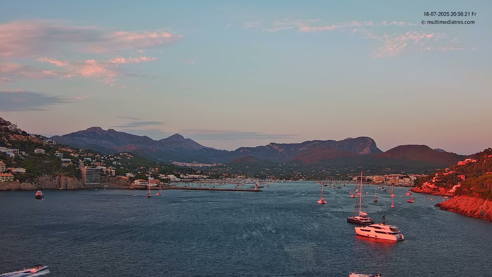 Mallorca Port d'Andratx Harbor Live Cam - Balearic Islands, Spain