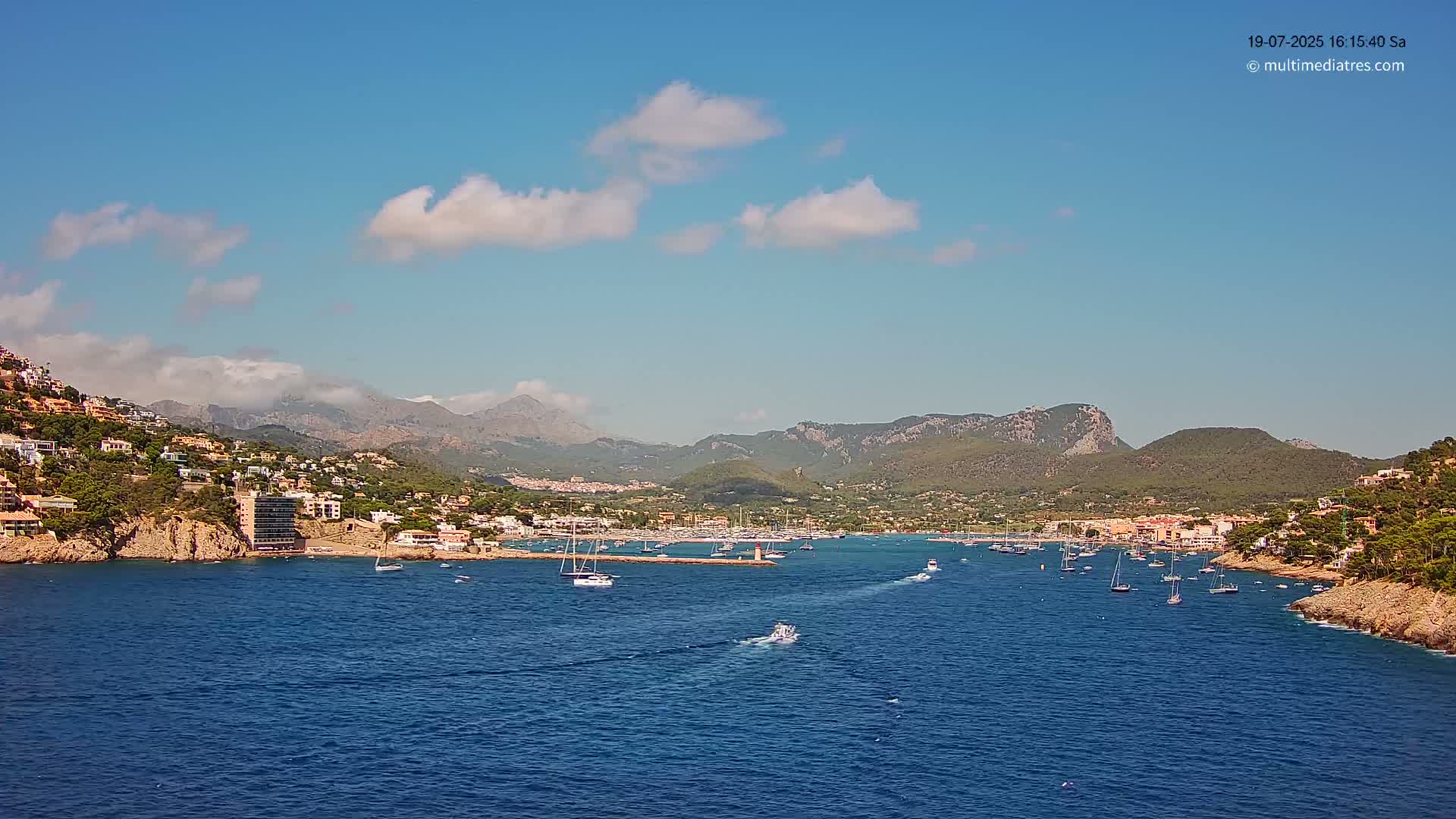 Mallorca Port d'Andratx Harbor Live Cam - Balearic Islands, Spain