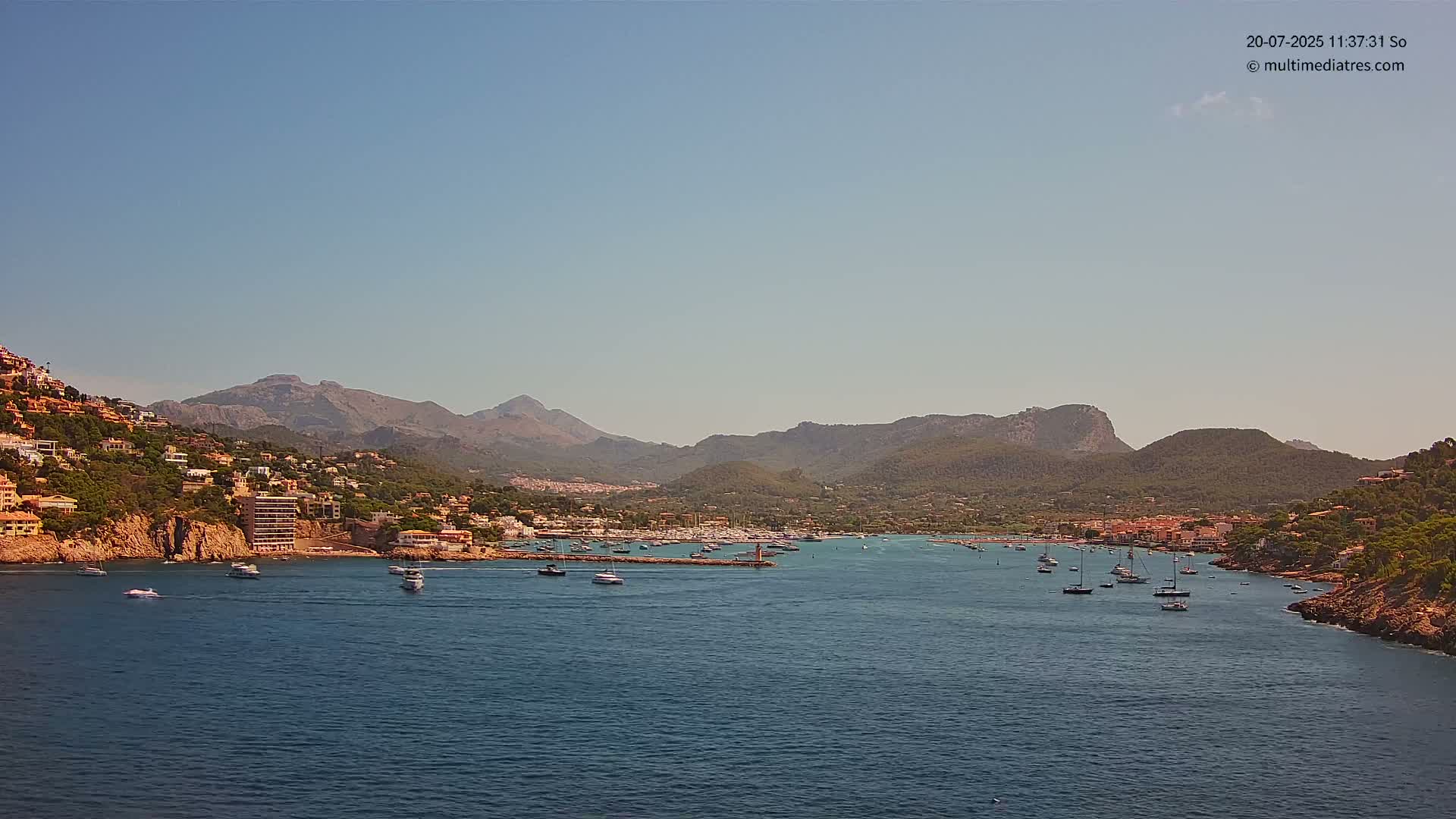 Mallorca Port d'Andratx Harbor Live Cam - Balearic Islands, Spain