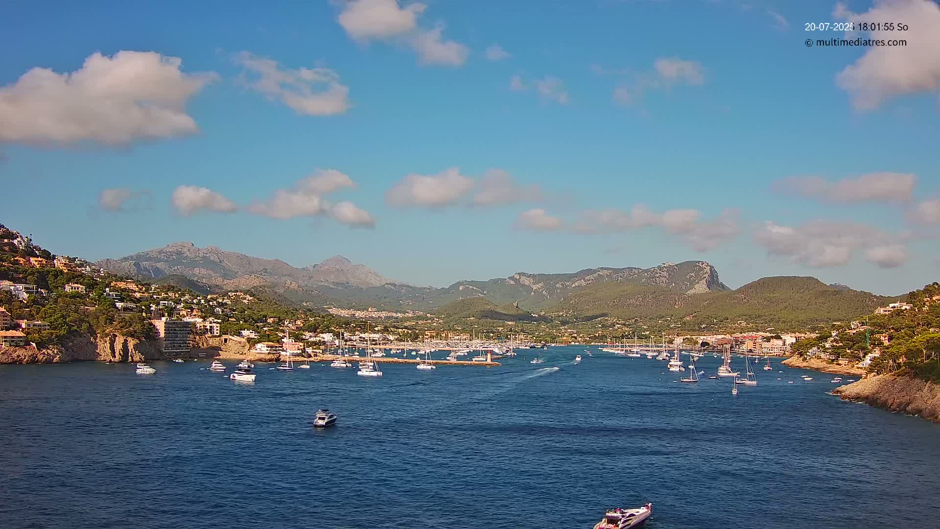 Mallorca Port d'Andratx Harbor Live Cam - Balearic Islands, Spain