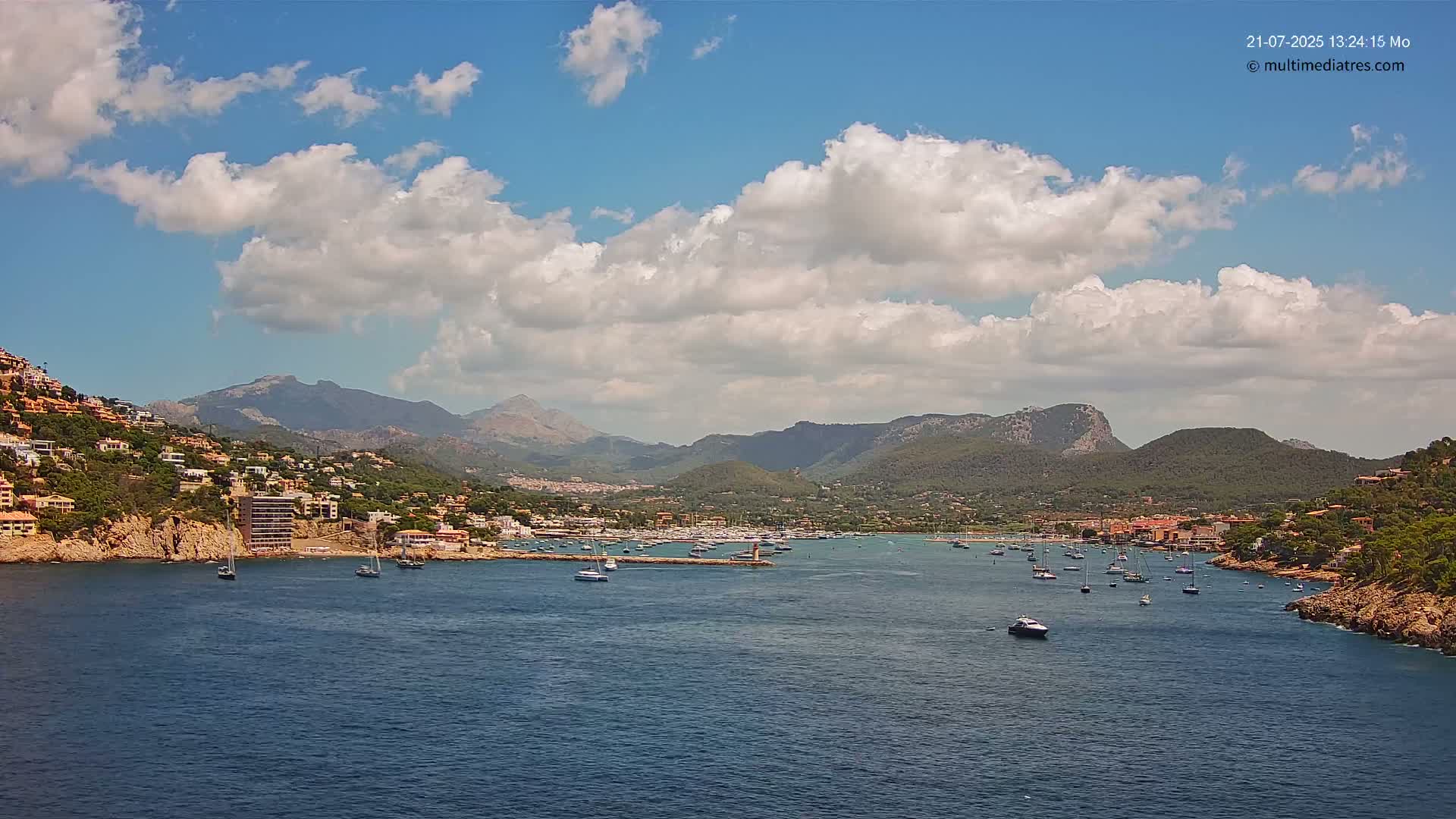Mallorca Port d'Andratx Harbor Live Cam - Balearic Islands, Spain