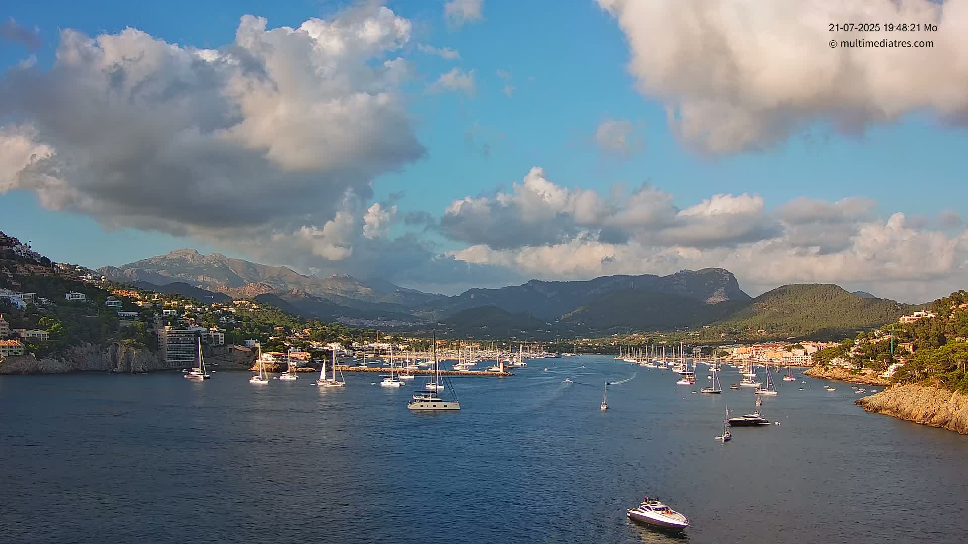 Mallorca Port d'Andratx Harbor Live Cam - Balearic Islands, Spain