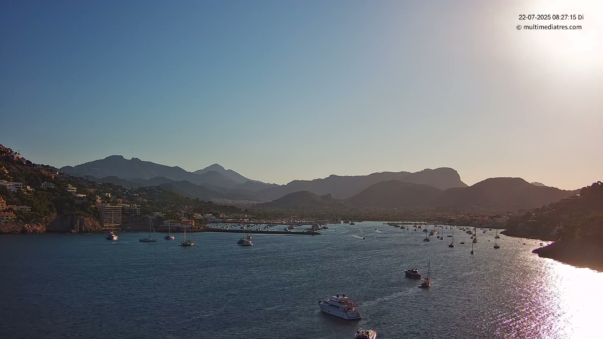 Mallorca Port d'Andratx Harbor Live Cam - Balearic Islands, Spain