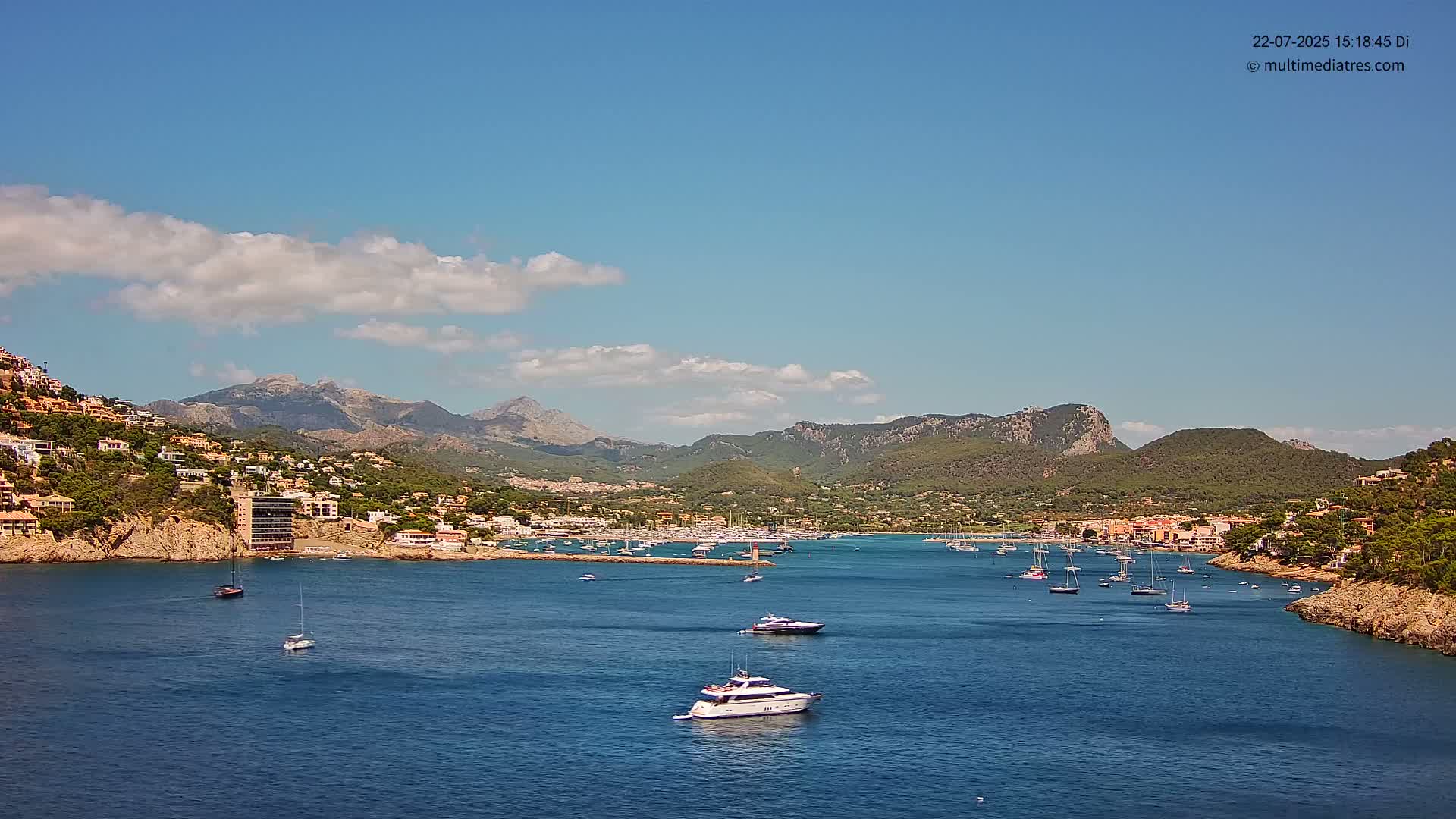 Mallorca Port d'Andratx Harbor Live Cam - Balearic Islands, Spain