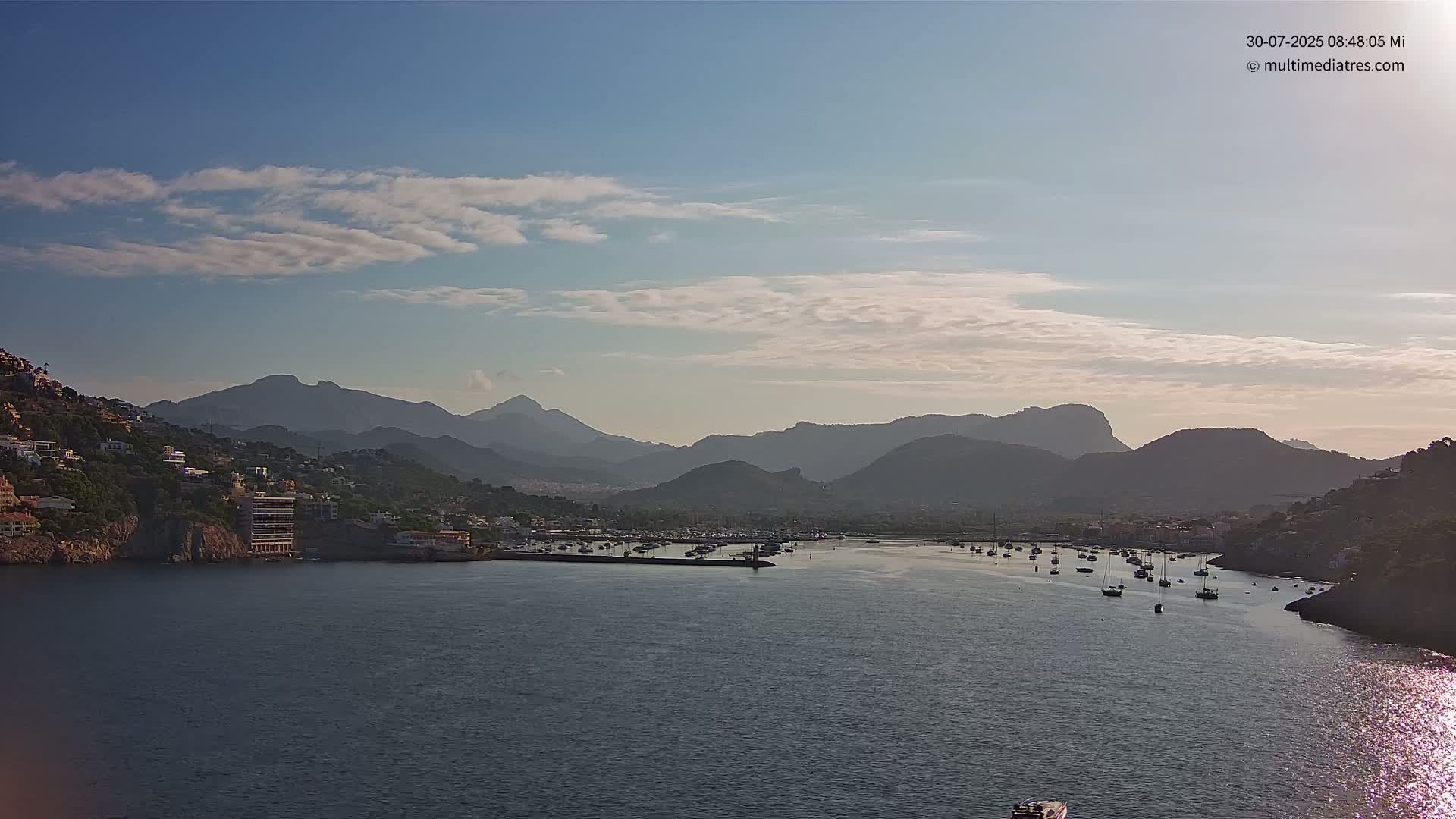 Mallorca Port d'Andratx Harbor Live Cam - Balearic Islands, Spain