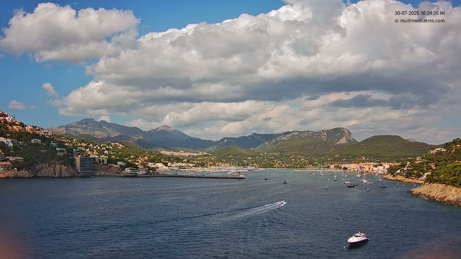 Mallorca Port d'Andratx Harbor Live Cam - Balearic Islands, Spain