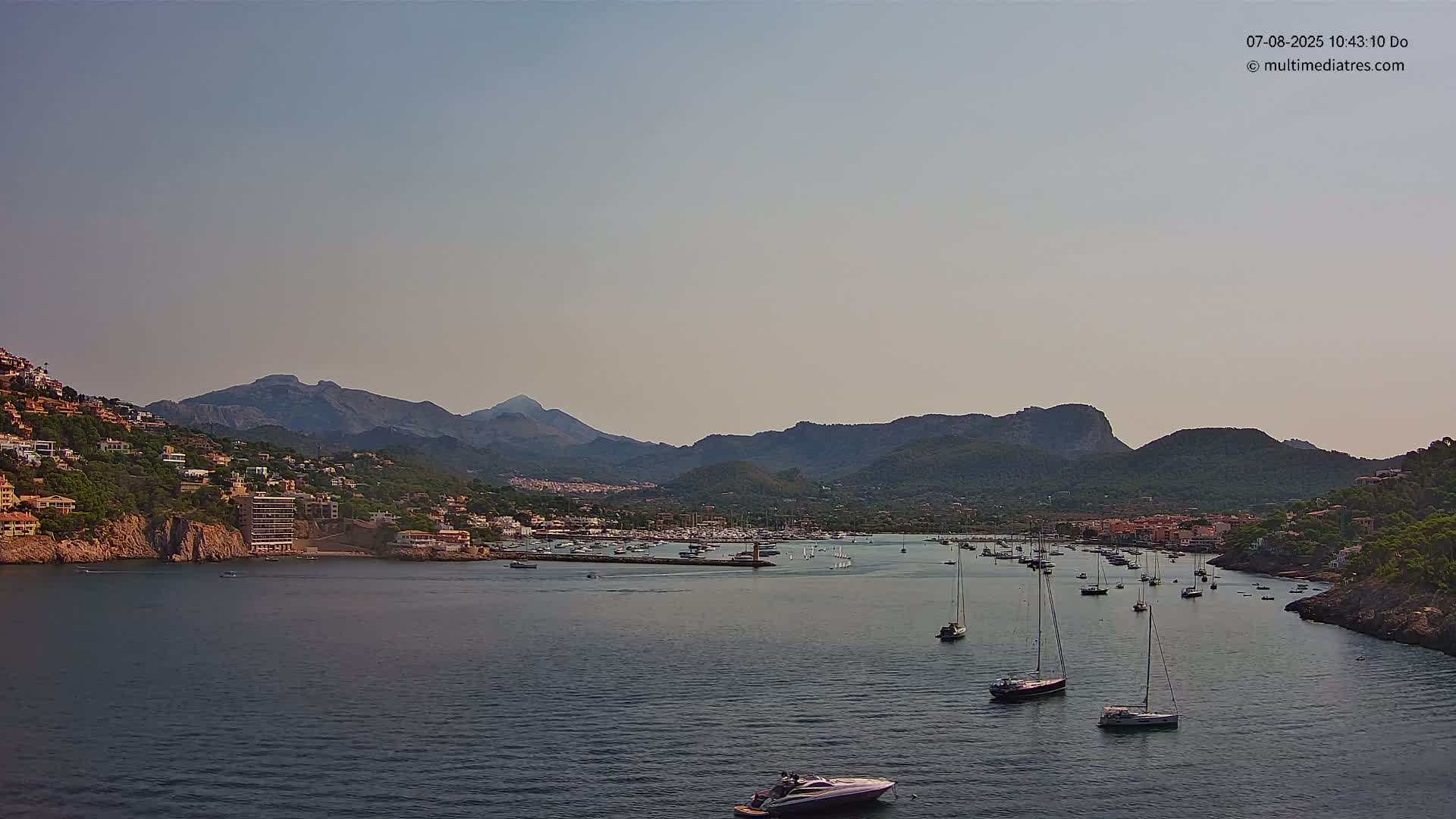 Mallorca Port d'Andratx Harbor Live Cam - Balearic Islands, Spain