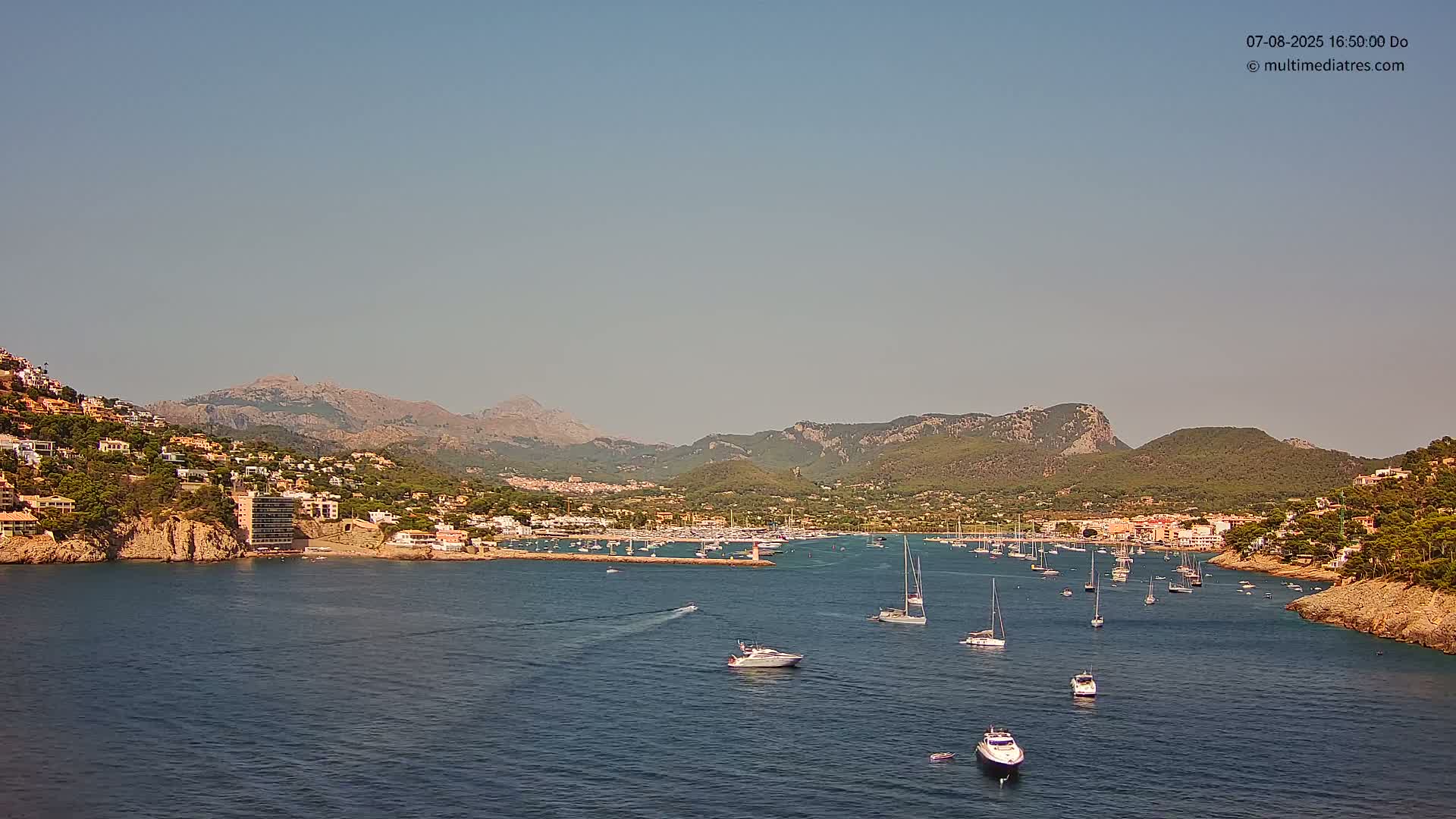 Mallorca Port d'Andratx Harbor Live Cam - Balearic Islands, Spain