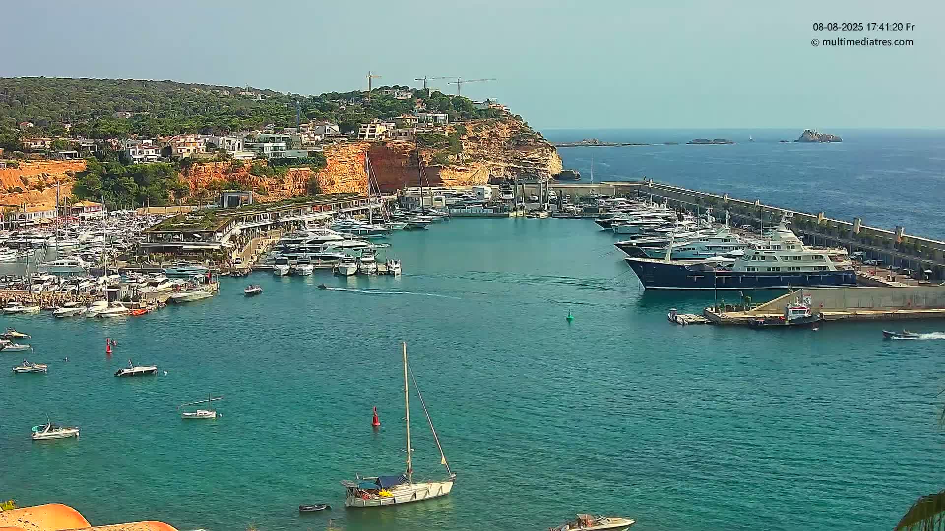 Mallorca Port d'Andratx Harbor Live Cam - Balearic Islands, Spain