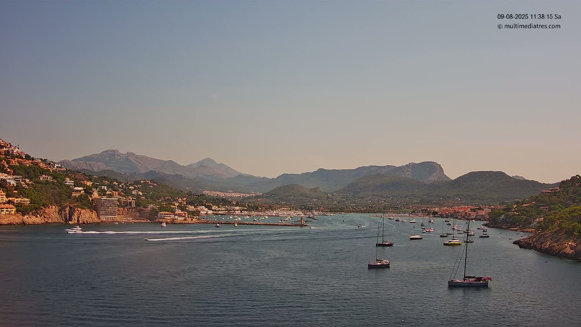 Mallorca Port d'Andratx Harbor Live Cam - Balearic Islands, Spain