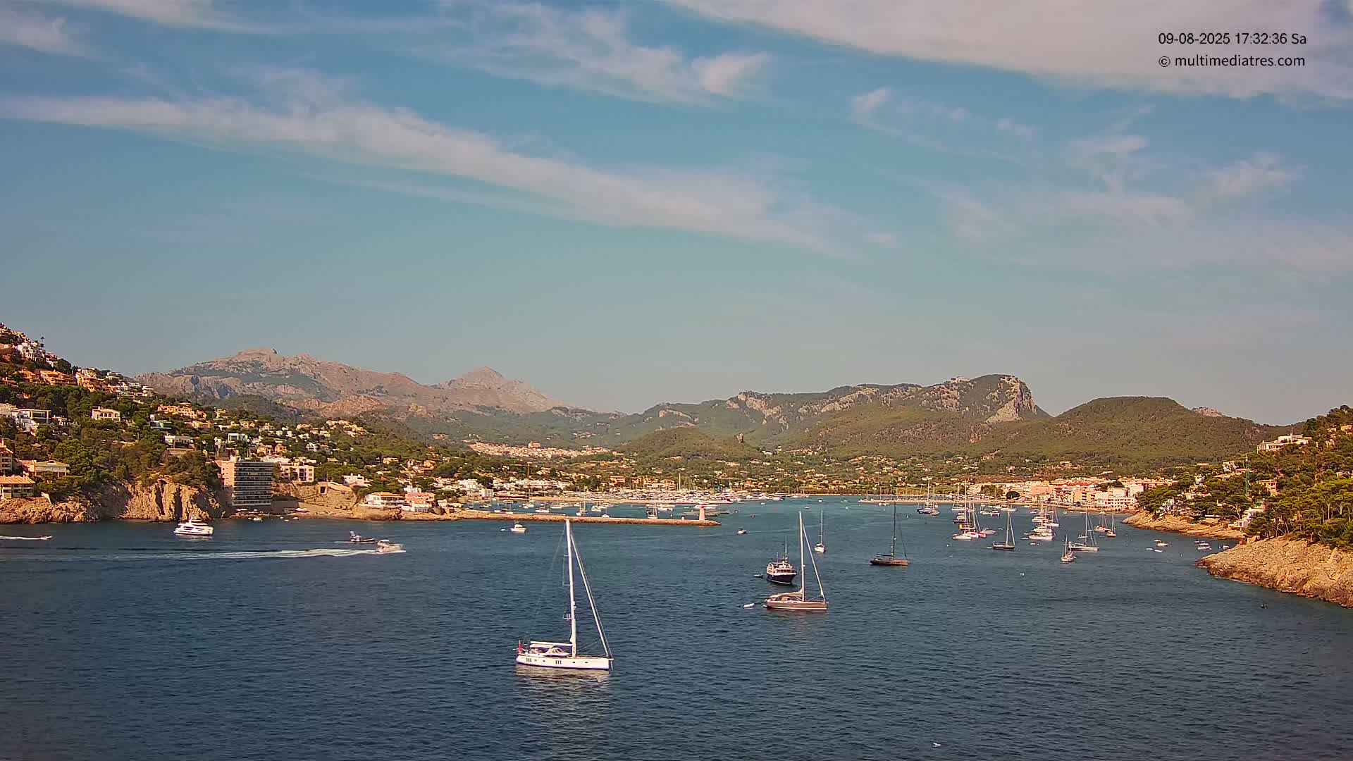Mallorca Port d'Andratx Harbor Live Cam - Balearic Islands, Spain