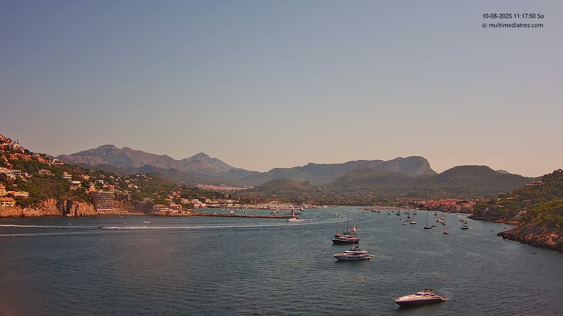 Mallorca Port d'Andratx Harbor Live Cam - Balearic Islands, Spain