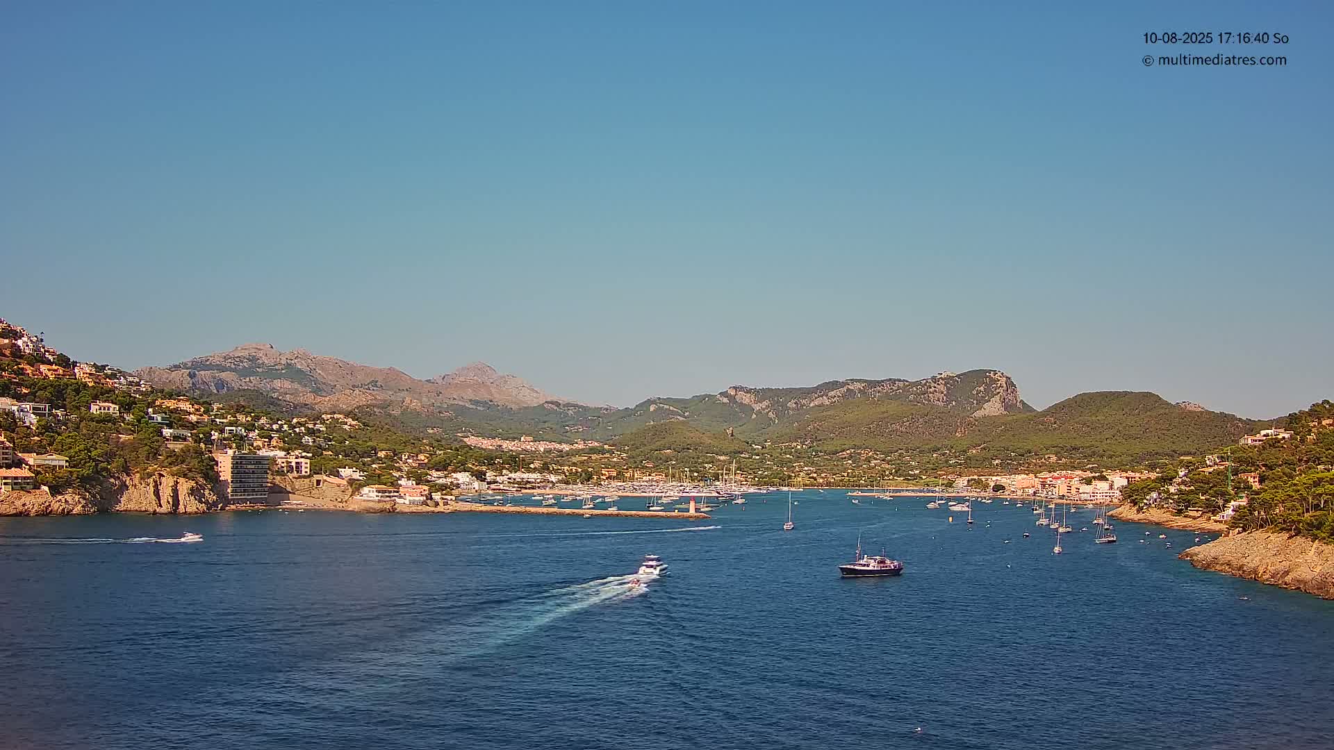 Mallorca Port d'Andratx Harbor Live Cam - Balearic Islands, Spain