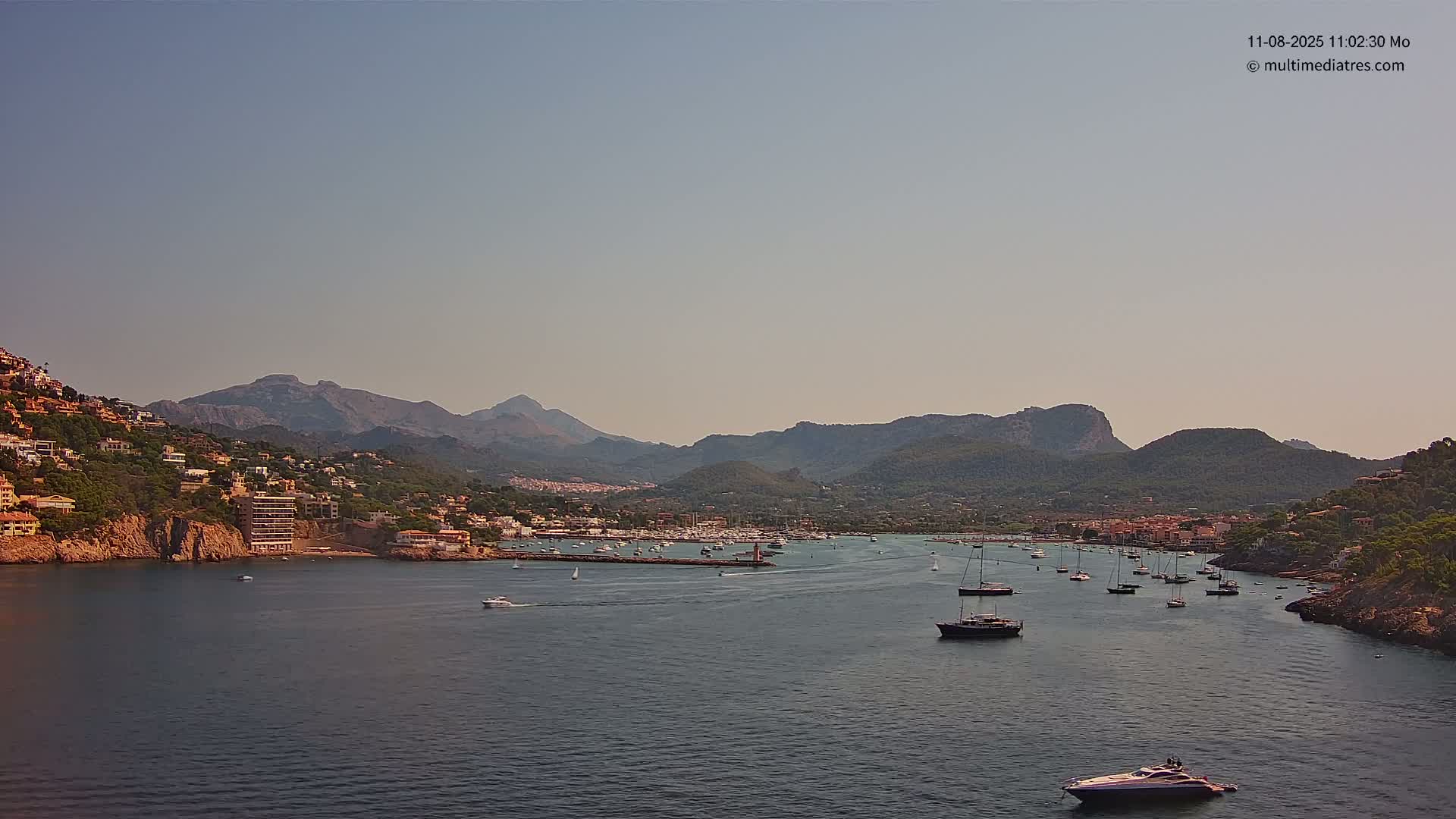 Mallorca Port d'Andratx Harbor Live Cam - Balearic Islands, Spain