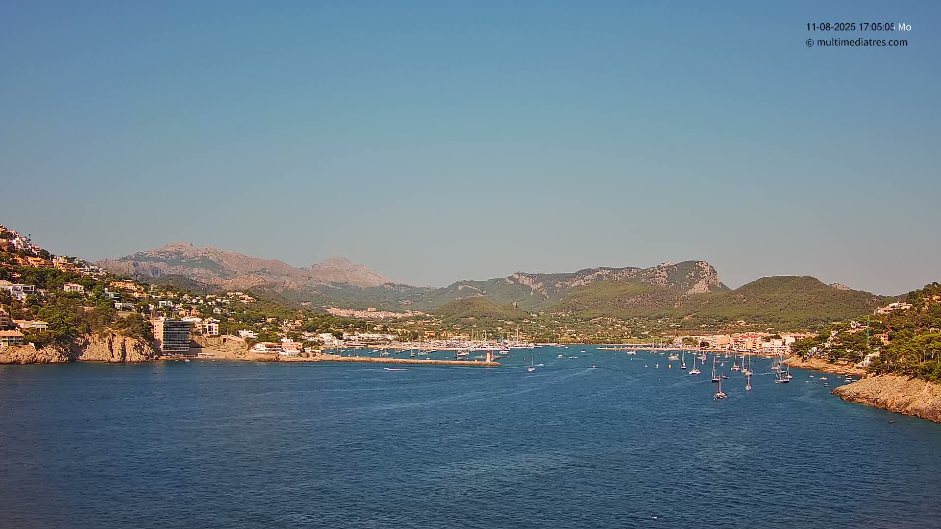 Mallorca Port d'Andratx Harbor Live Cam - Balearic Islands, Spain