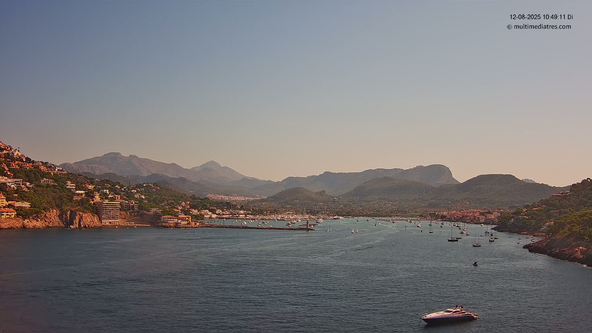 Mallorca Port d'Andratx Harbor Live Cam - Balearic Islands, Spain