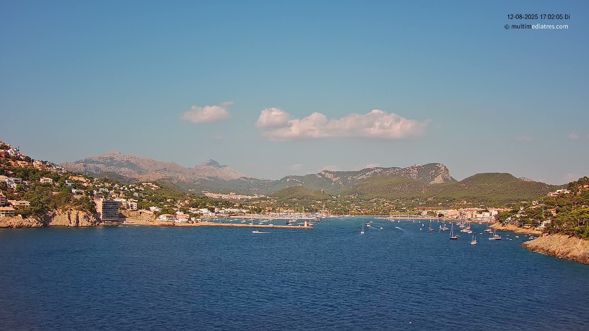 Mallorca Port d'Andratx Harbor Live Cam - Balearic Islands, Spain