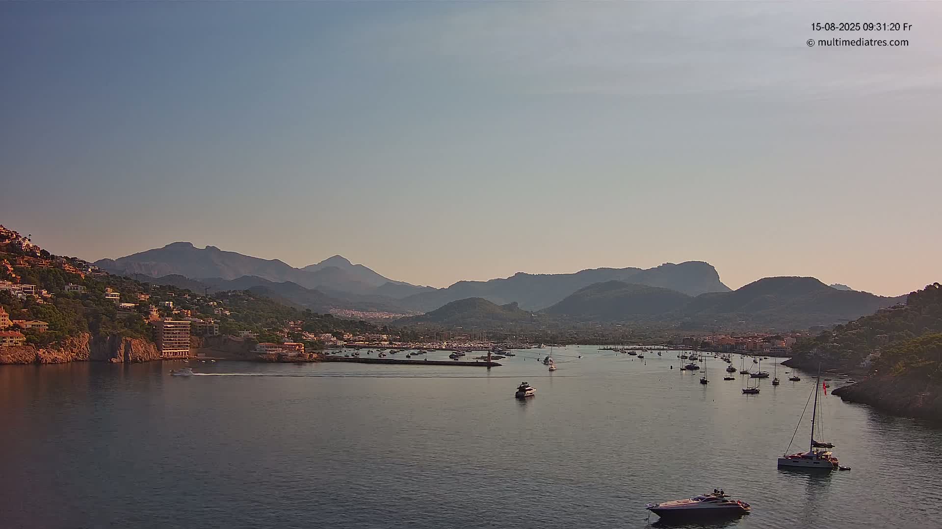 Mallorca Port d'Andratx Harbor Live Cam - Balearic Islands, Spain
