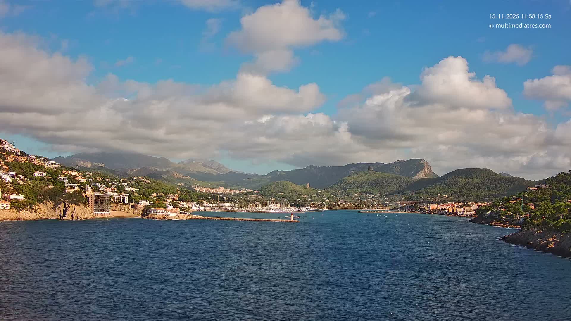 Mallorca Port d'Andratx Harbor Live Cam - Balearic Islands, Spain