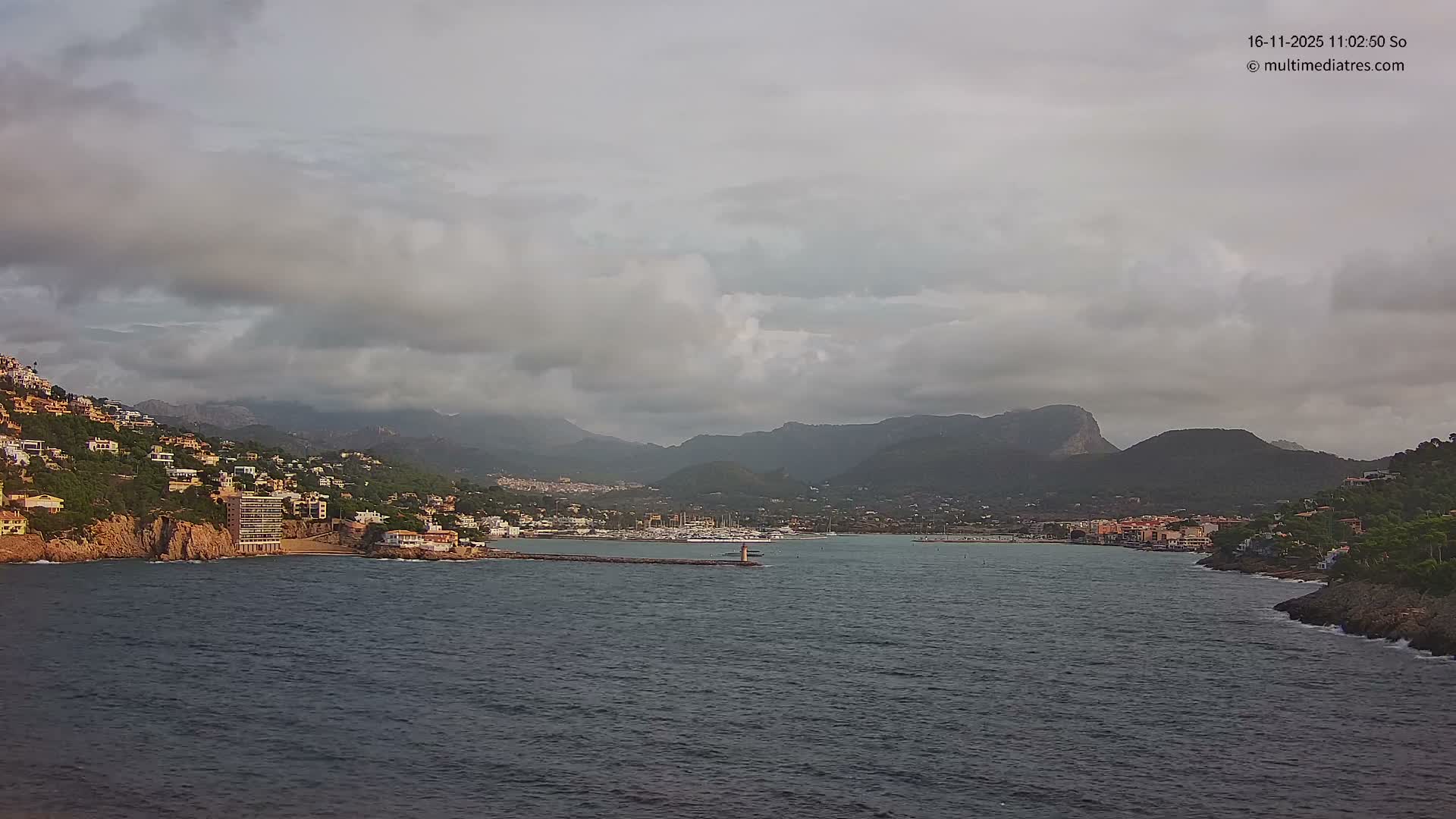 Mallorca Port d'Andratx Harbor Live Cam - Balearic Islands, Spain