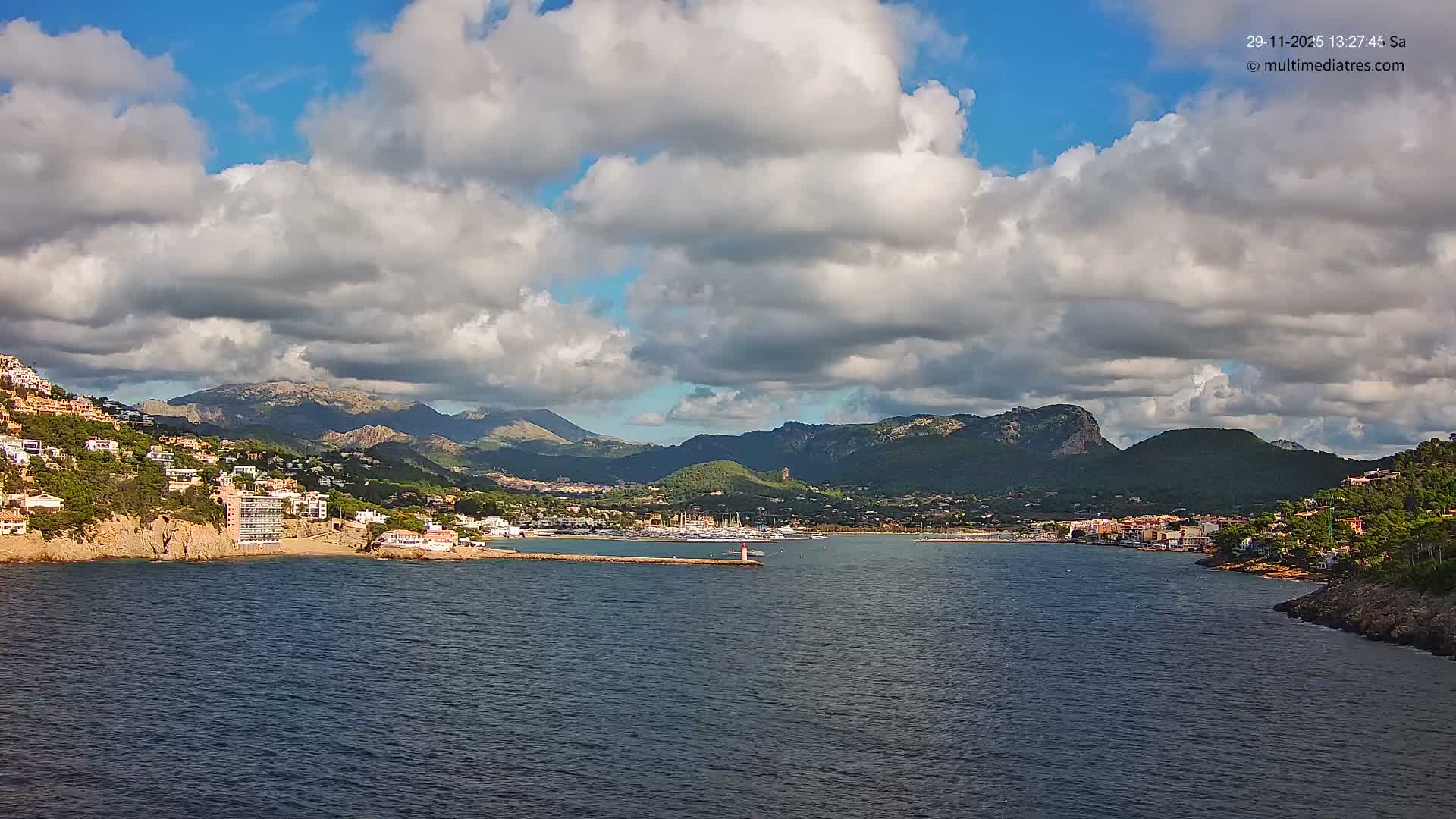 Mallorca Port d'Andratx Harbor Live Cam - Balearic Islands, Spain