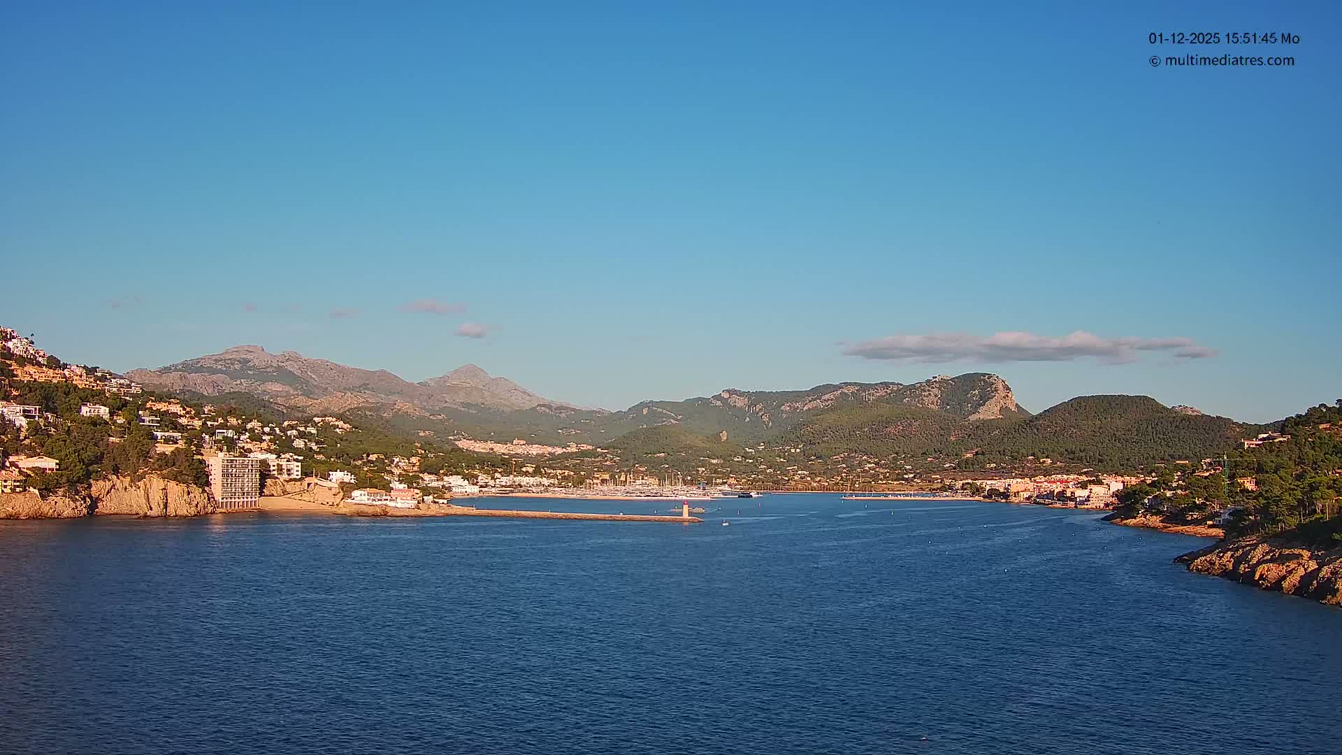 Mallorca Port d'Andratx Harbor Live Cam - Balearic Islands, Spain