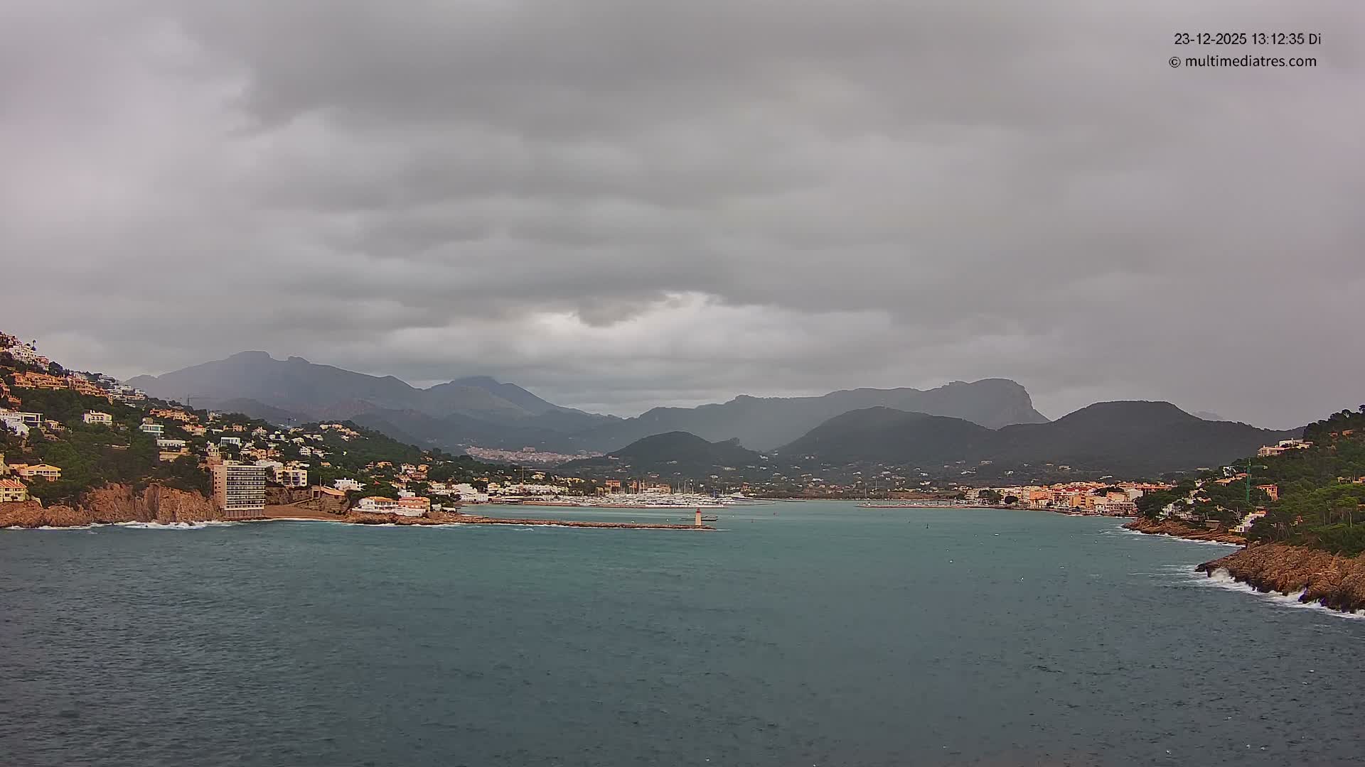 Mallorca Port d'Andratx Harbor Live Cam - Balearic Islands, Spain