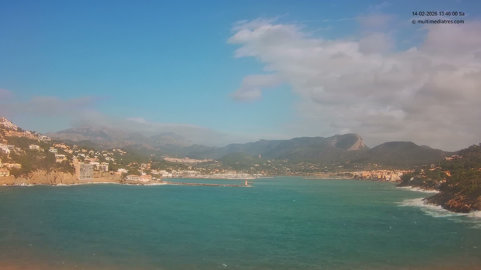 Mallorca Port d'Andratx Harbor Live Cam - Balearic Islands, Spain