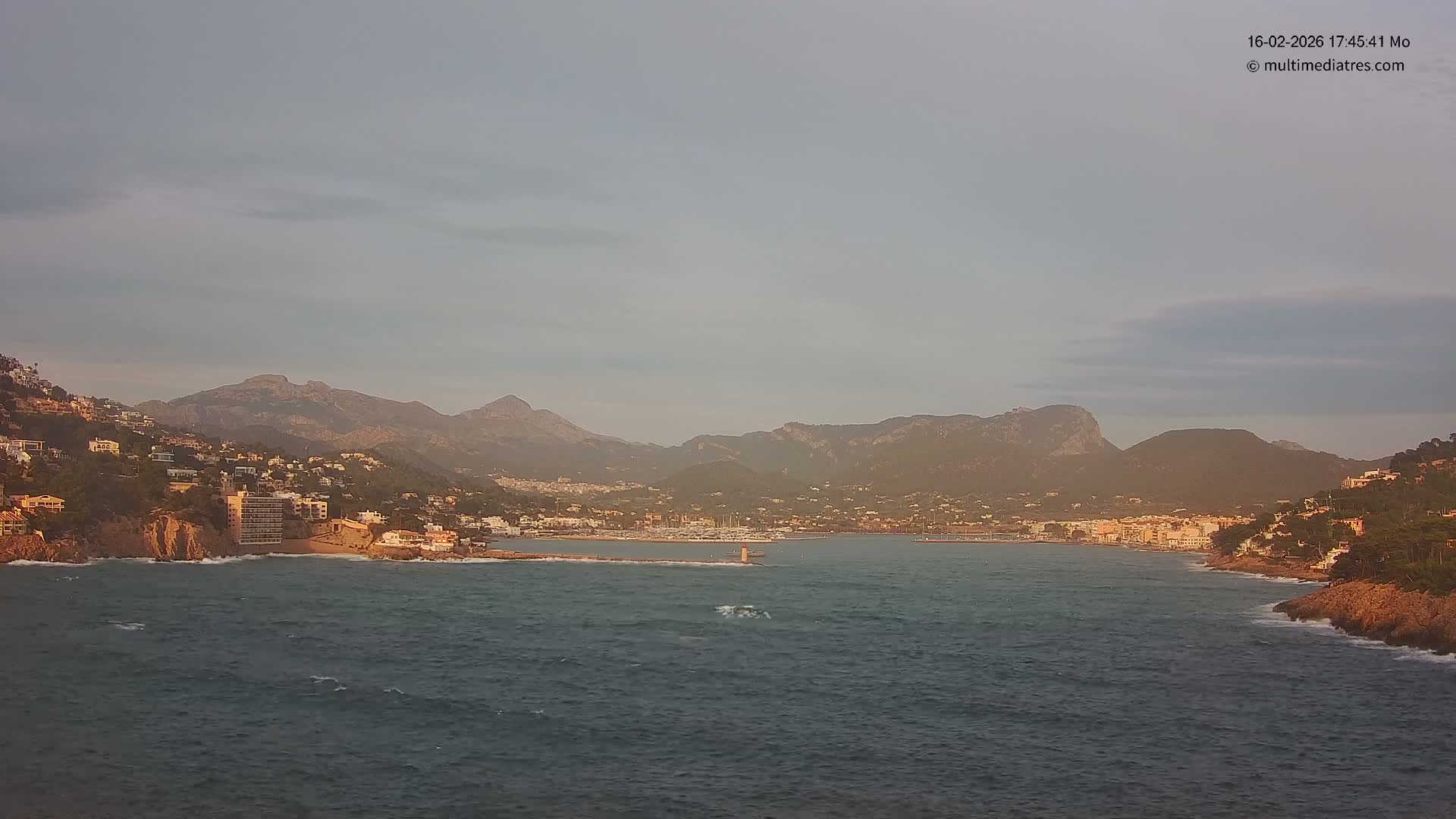 Mallorca Port d'Andratx Harbor Live Cam - Balearic Islands, Spain