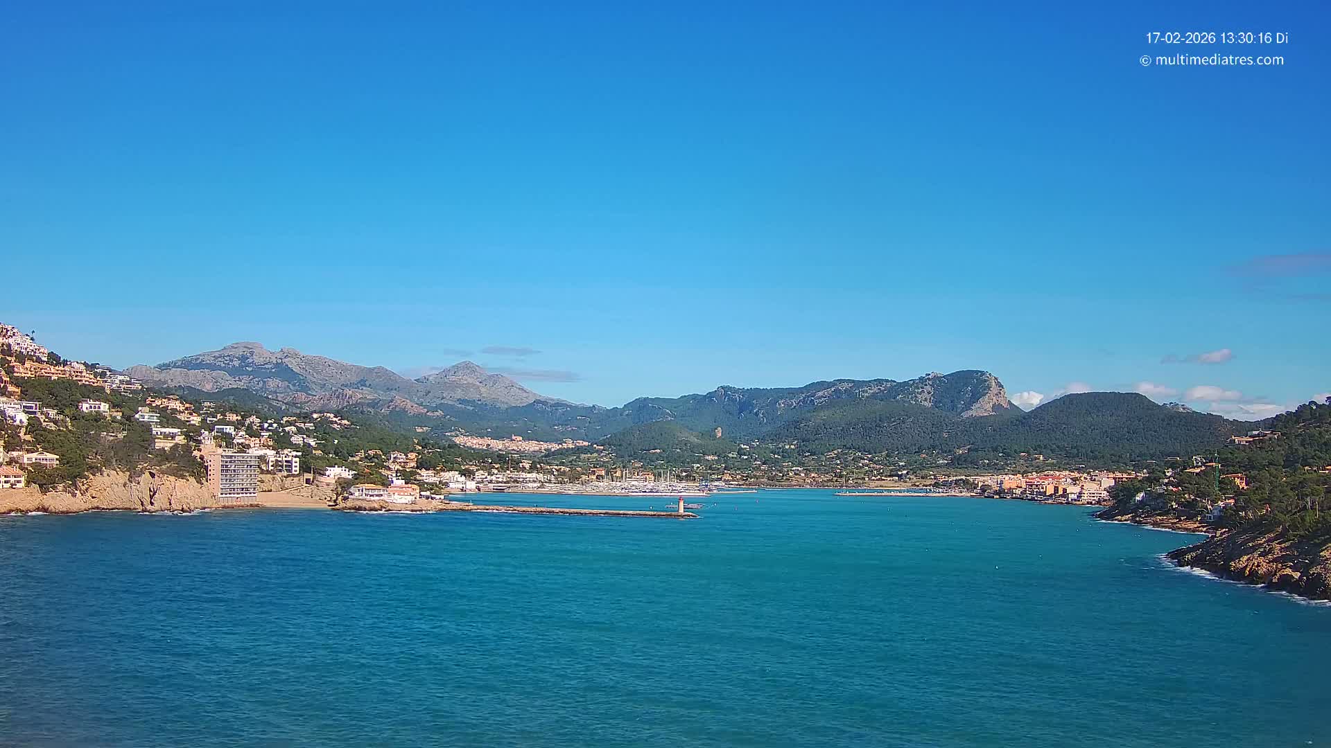 Mallorca Port d'Andratx Harbor Live Cam - Balearic Islands, Spain