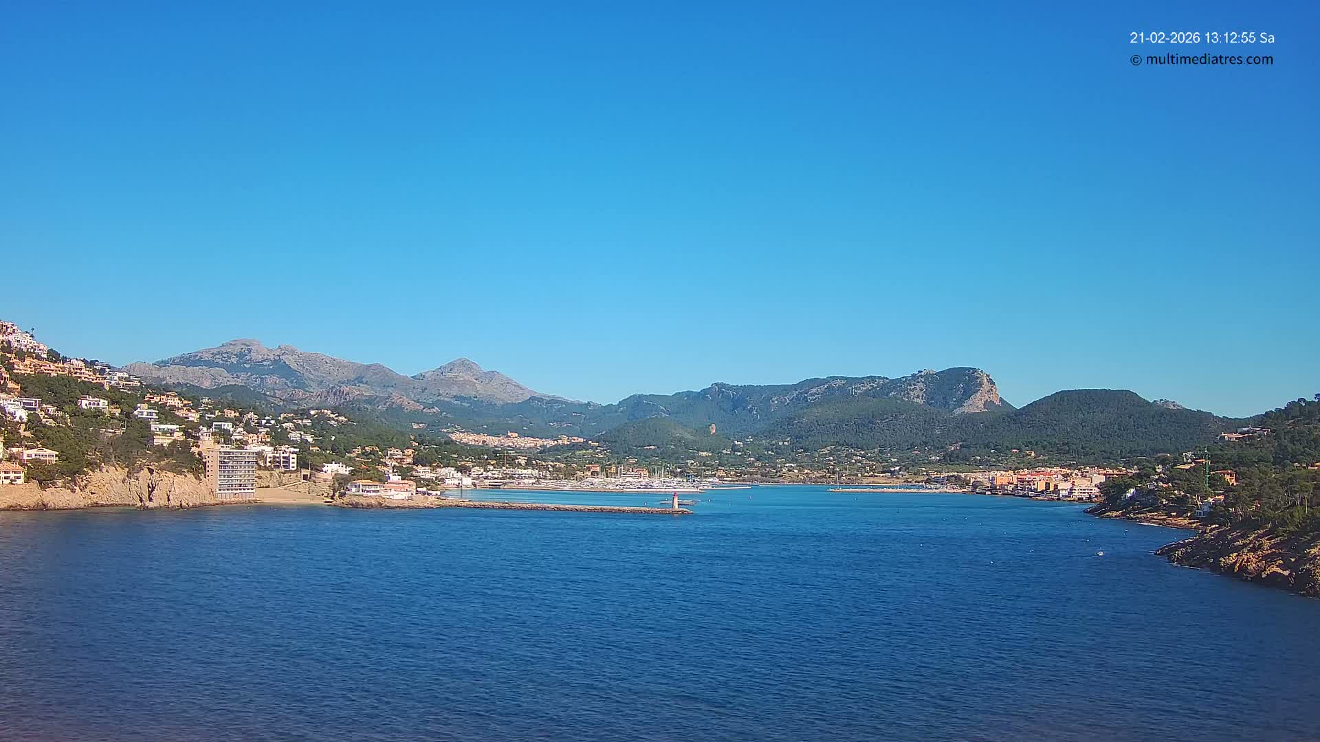 Mallorca Port d'Andratx Harbor Live Cam - Balearic Islands, Spain