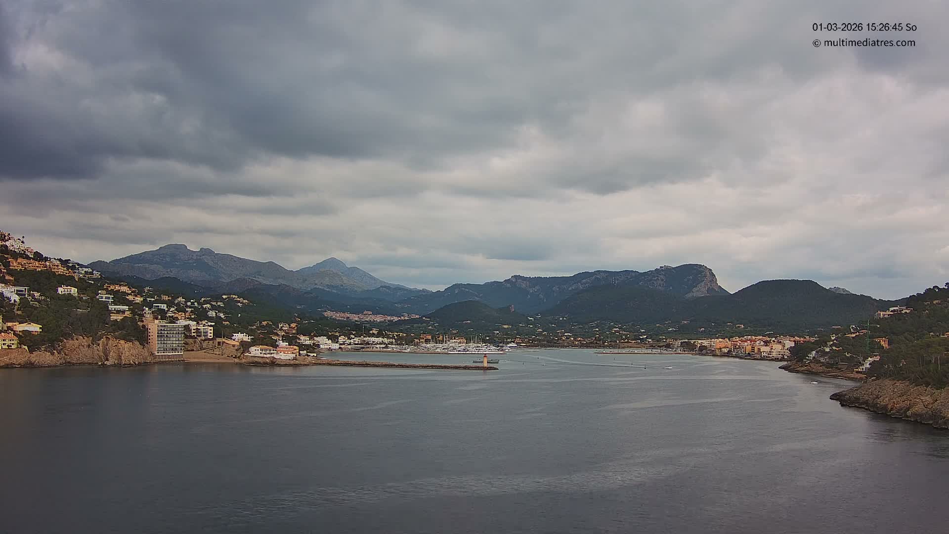 Mallorca Port d'Andratx Harbor Live Cam - Balearic Islands, Spain