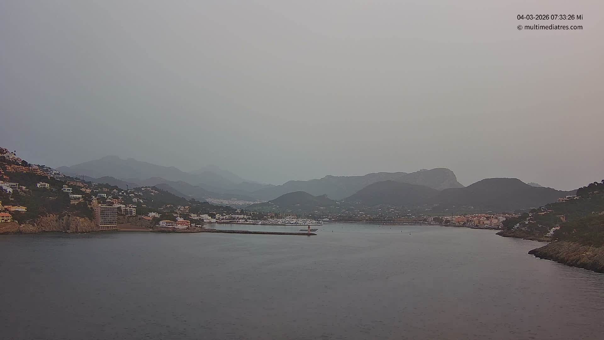 Mallorca Port d'Andratx Harbor Live Cam - Balearic Islands, Spain