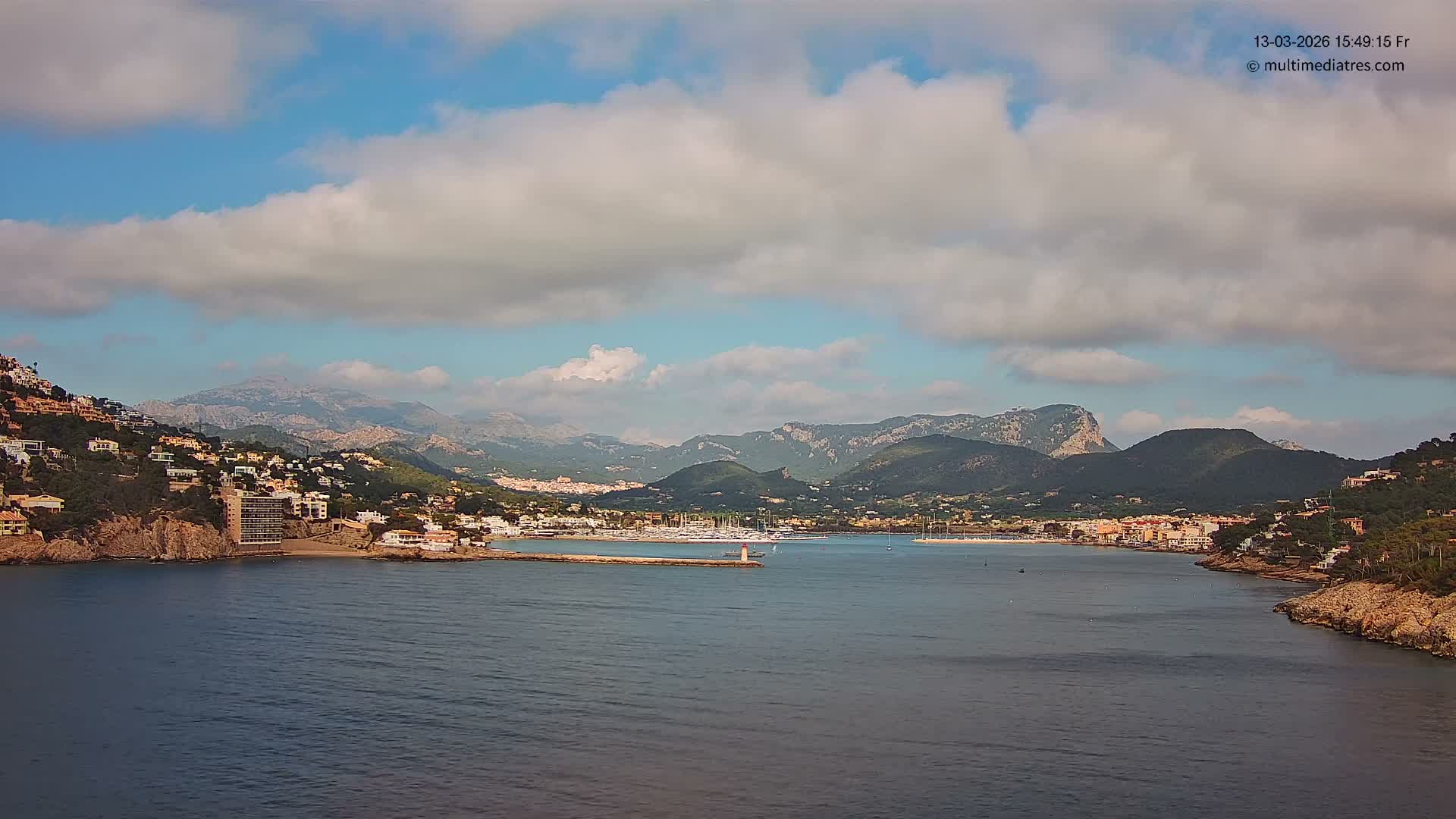 Mallorca Port d'Andratx Harbor Live Cam - Balearic Islands, Spain