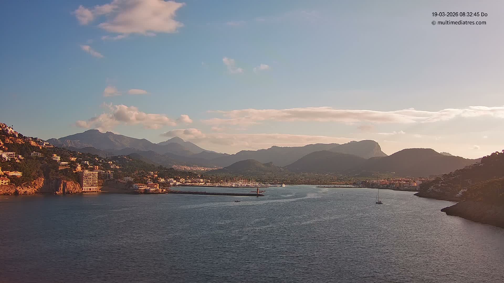Mallorca Port d'Andratx Harbor Live Cam - Balearic Islands, Spain