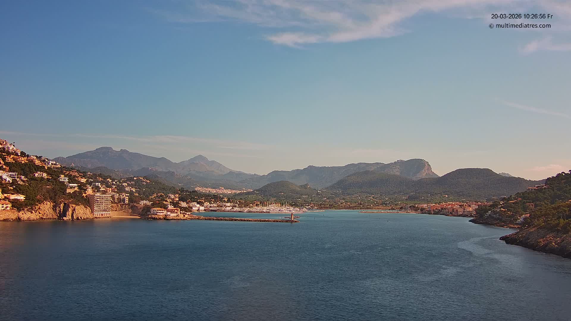 Mallorca Port d'Andratx Harbor Live Cam - Balearic Islands, Spain