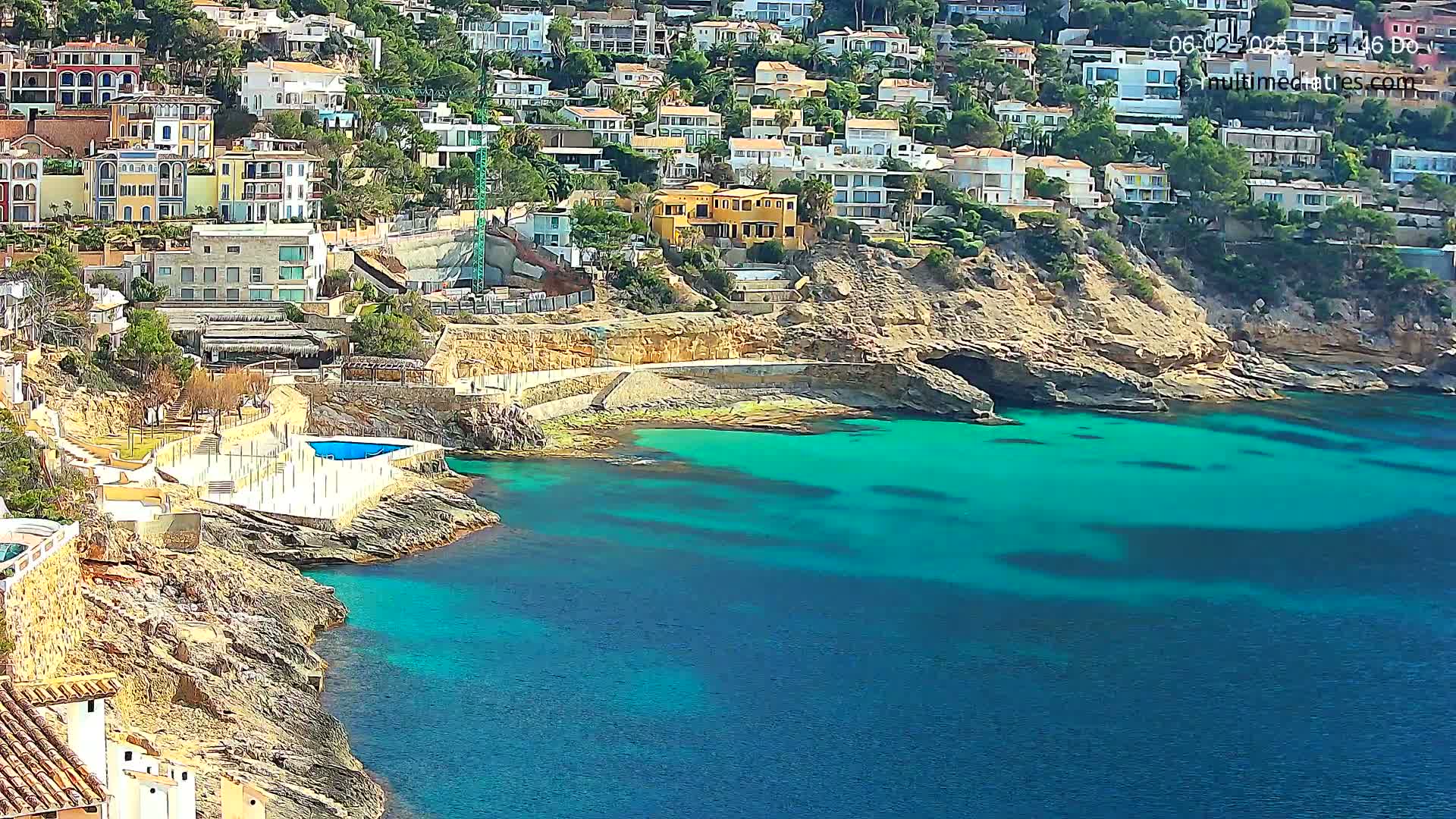 Mallorca, Port d' Andratx Cala Llamp (Cala Bay) Live Cam - Balearic Islands, Spain