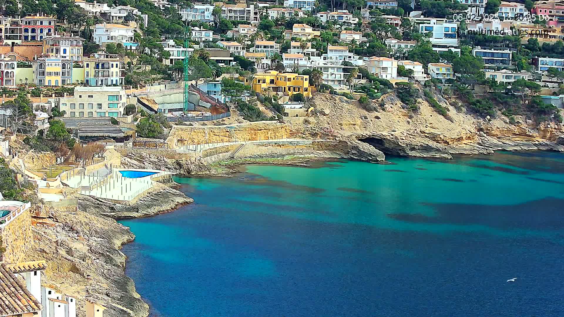 Mallorca, Port d' Andratx Cala Llamp (Cala Bay) Live Cam - Balearic Islands, Spain