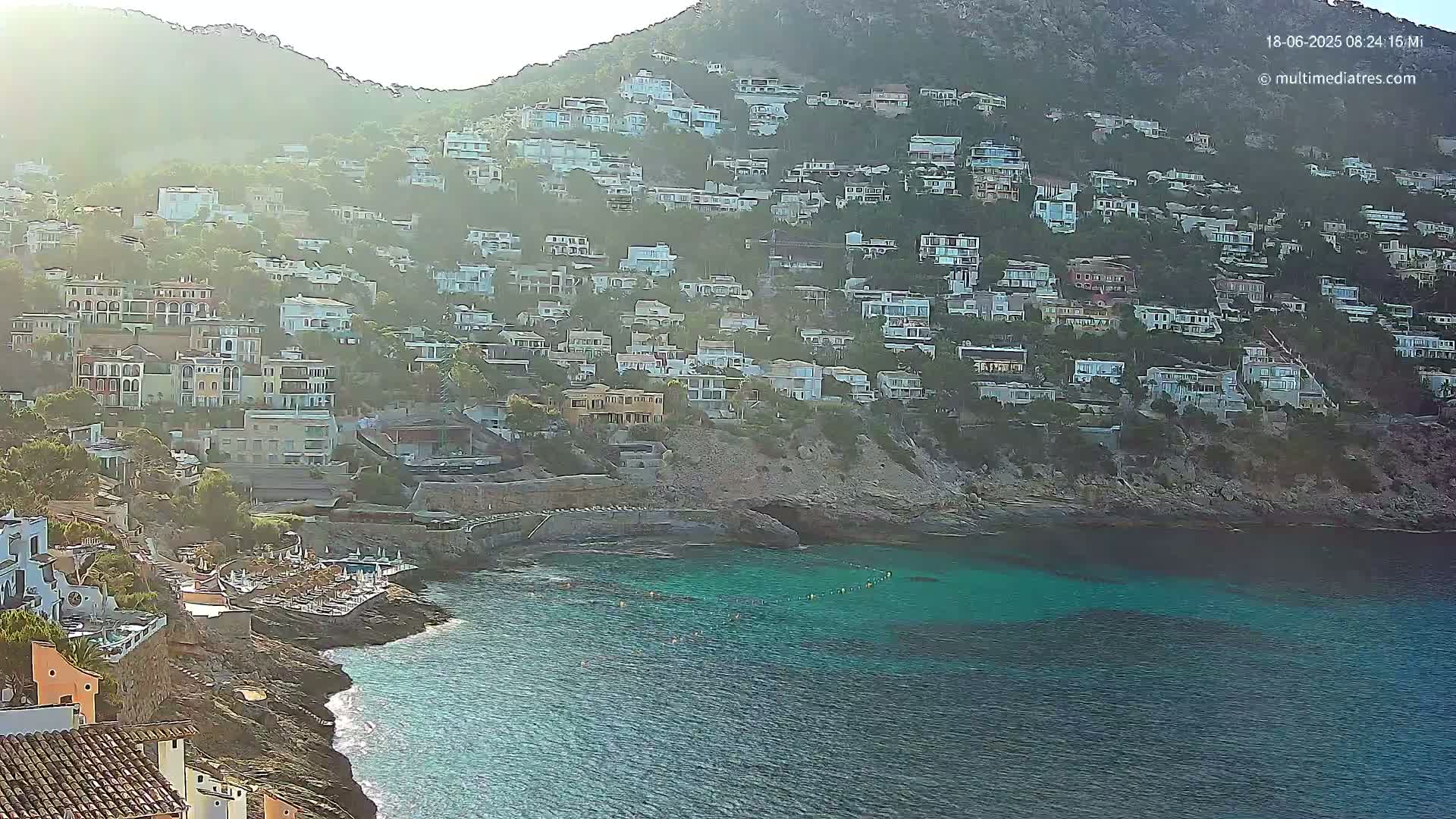 Mallorca, Port d' Andratx Cala Llamp (Cala Bay) Live Cam - Balearic Islands, Spain
