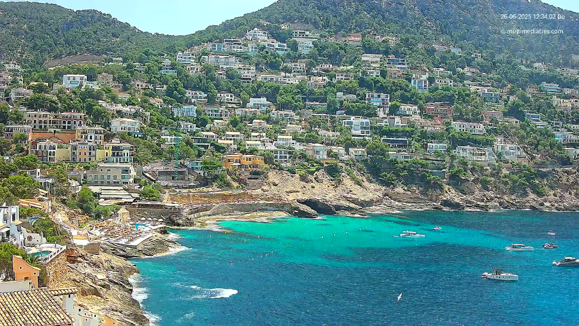 Mallorca, Port d' Andratx Cala Llamp (Cala Bay) Live Cam - Balearic Islands, Spain