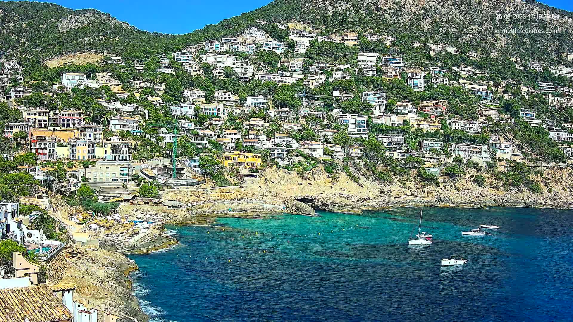 Mallorca, Port d' Andratx Cala Llamp (Cala Bay) Live Cam - Balearic Islands, Spain