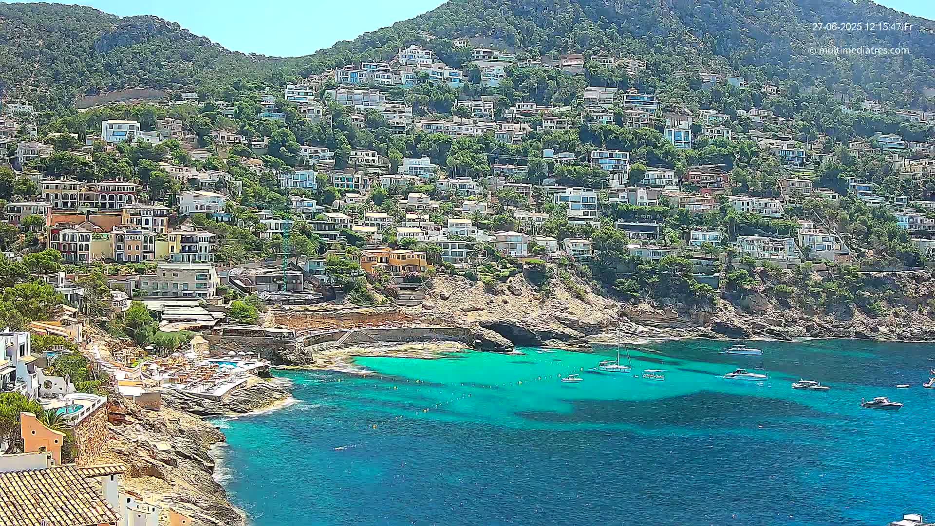Mallorca, Port d' Andratx Cala Llamp (Cala Bay) Live Cam - Balearic Islands, Spain