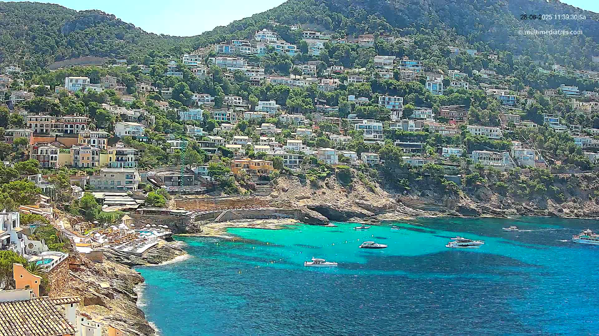 Mallorca, Port d' Andratx Cala Llamp (Cala Bay) Live Cam - Balearic Islands, Spain