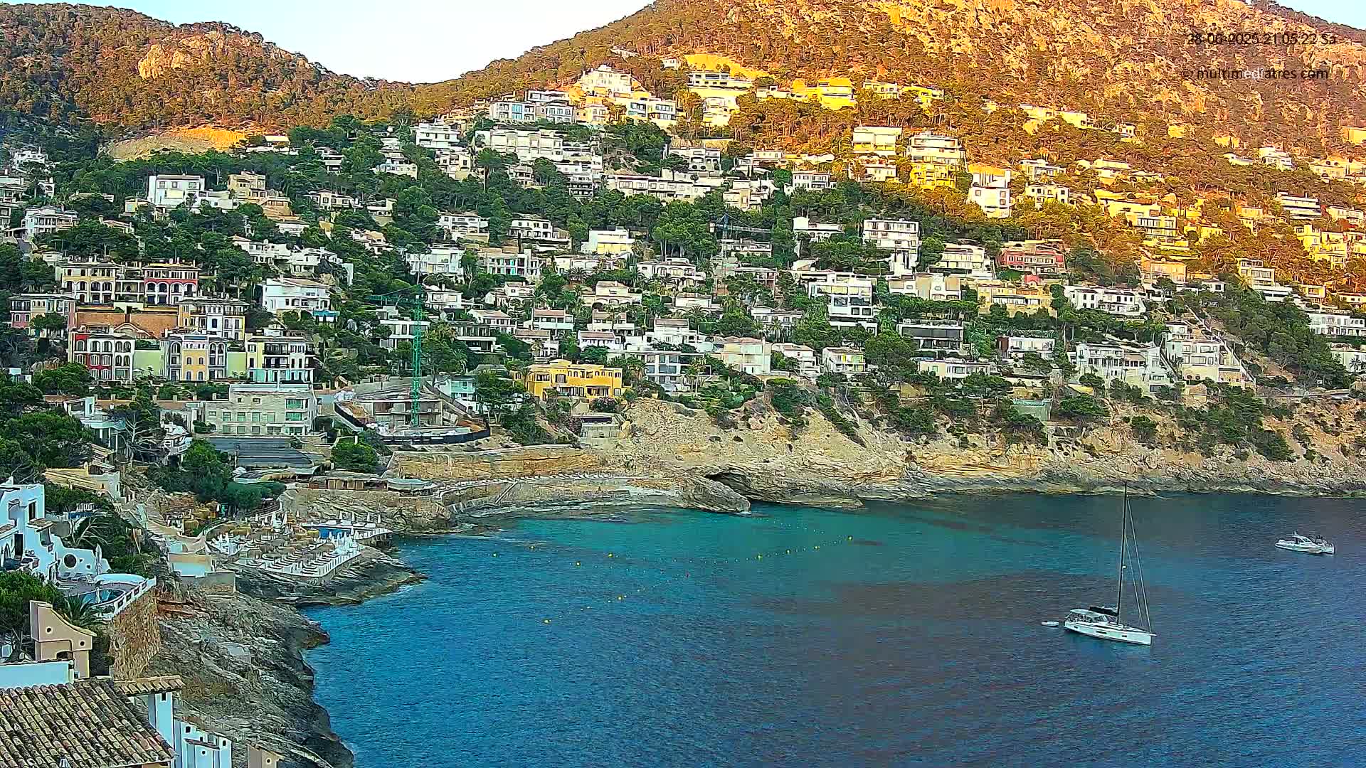 Mallorca, Port d' Andratx Cala Llamp (Cala Bay) Live Cam - Balearic Islands, Spain