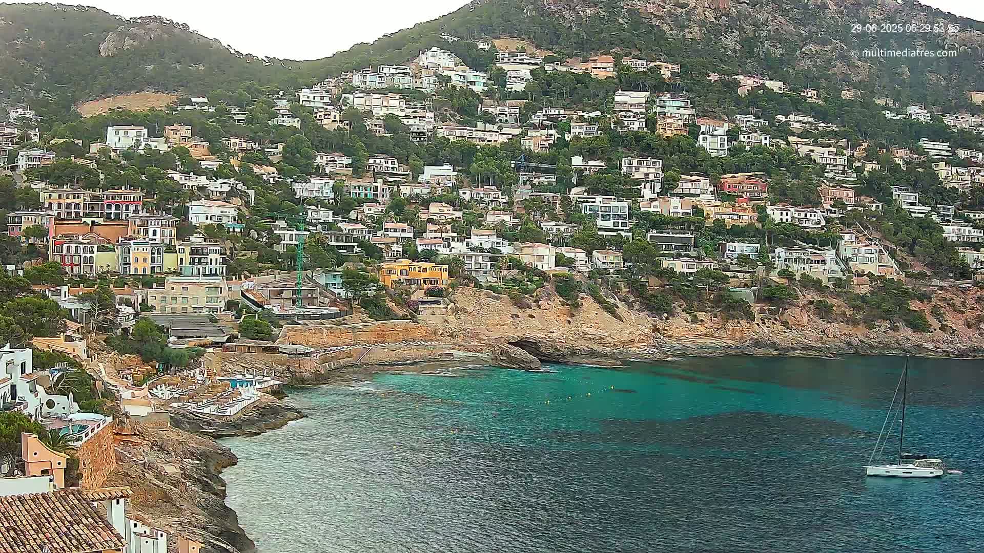 Mallorca, Port d' Andratx Cala Llamp (Cala Bay) Live Cam - Balearic Islands, Spain