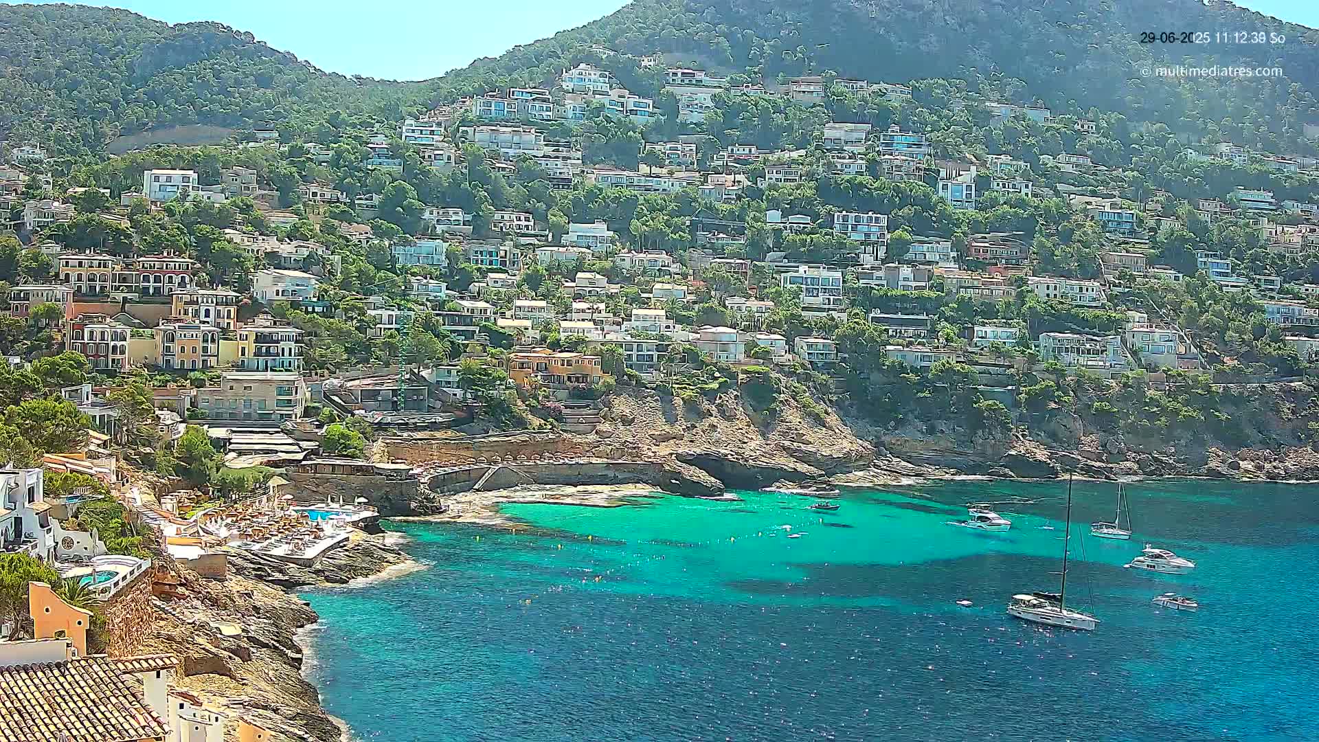 Mallorca, Port d' Andratx Cala Llamp (Cala Bay) Live Cam - Balearic Islands, Spain