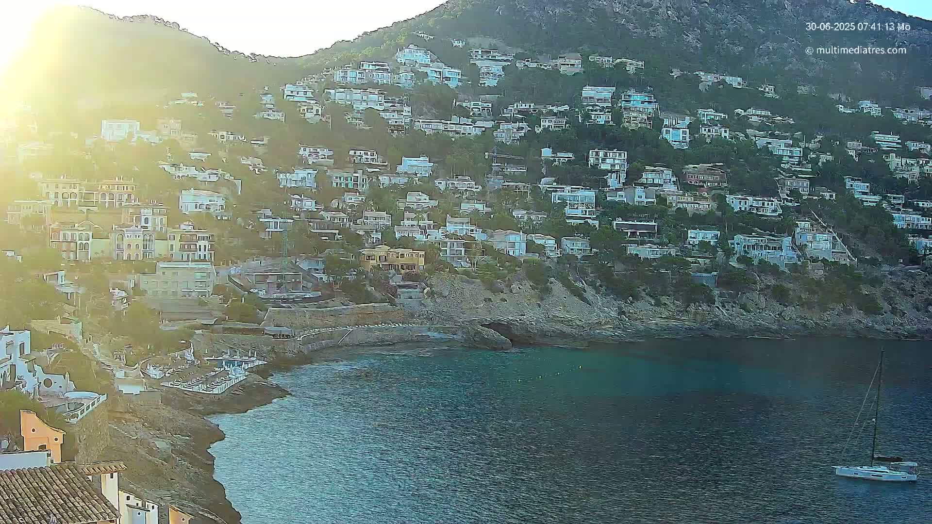 Mallorca, Port d' Andratx Cala Llamp (Cala Bay) Live Cam - Balearic Islands, Spain