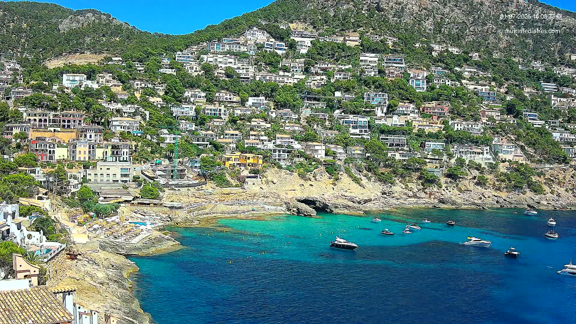 Mallorca, Port d' Andratx Cala Llamp (Cala Bay) Live Cam - Balearic Islands, Spain